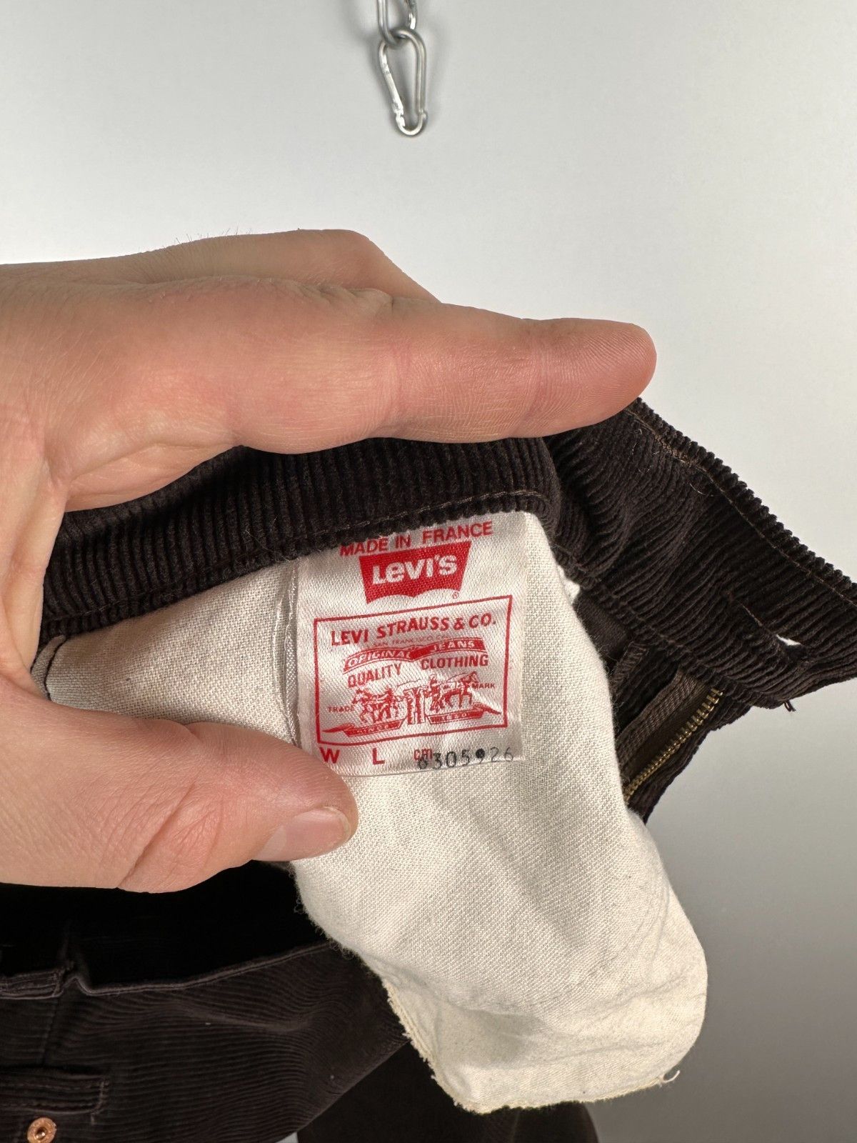 Levi's Vintage Levi's Corduroy Pant Trousers made in France W32 Size 32" / US 10 / IT 46 - 8 Thumbnail
