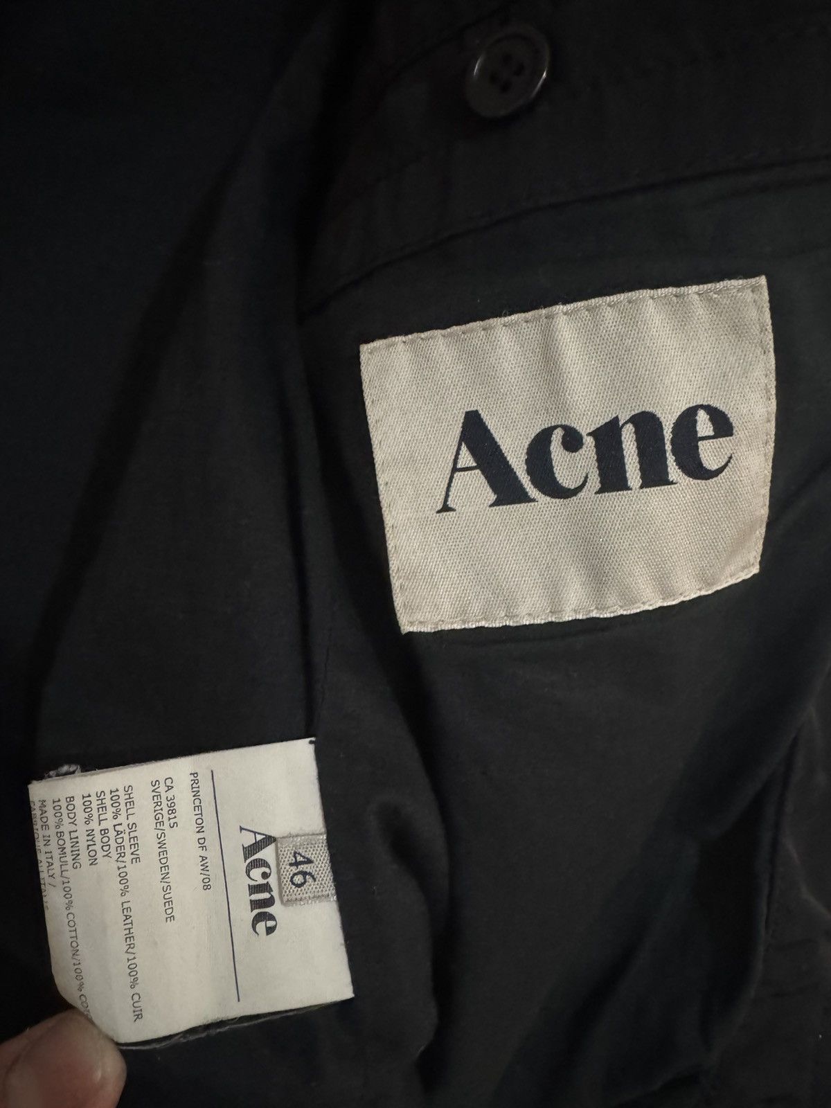 Acne Studios Acne Studios Leather Nylon Bomber Size US S / EU 44-46 / 1 - 3 Thumbnail