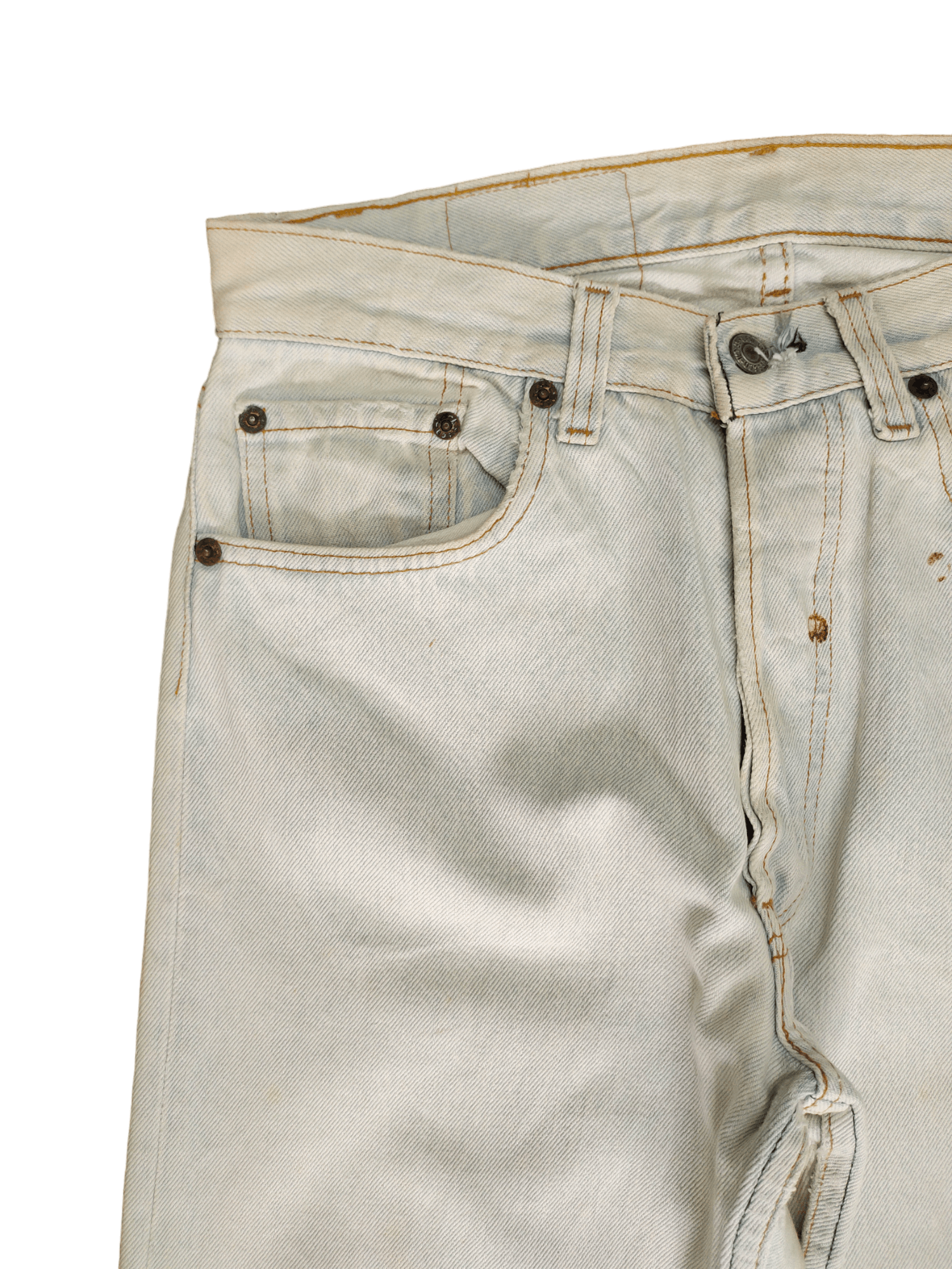 Levi's Vintage 80s Levis 501 Light Dirty Wash Denim Jeans Size US 29 - 4 Thumbnail