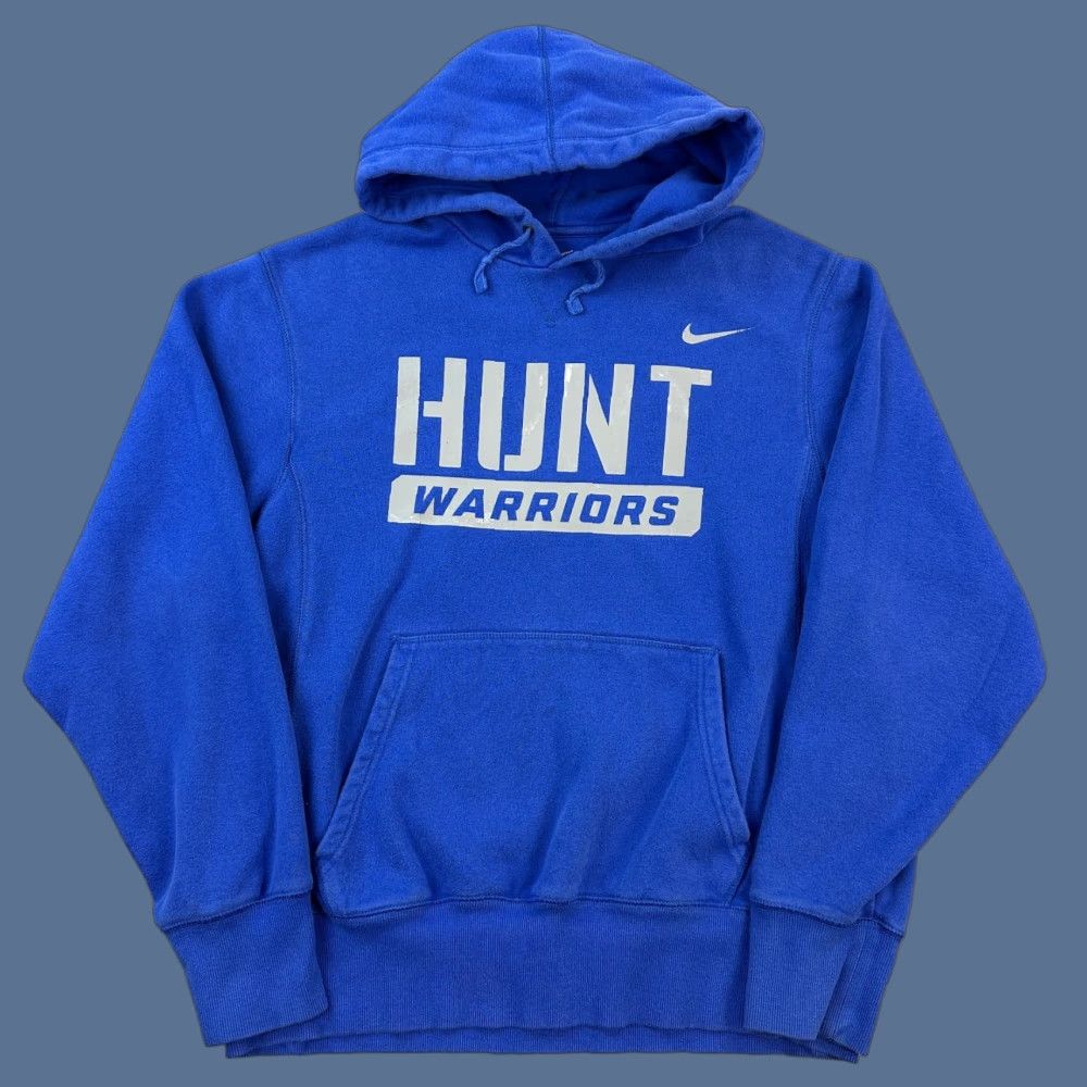 Nike VINTAGE Nike Hoodie Mens Large Blue Team Graphic Logo Pullover Y2K Size US L / EU 52-54 / 3 - 1 Thumbnail