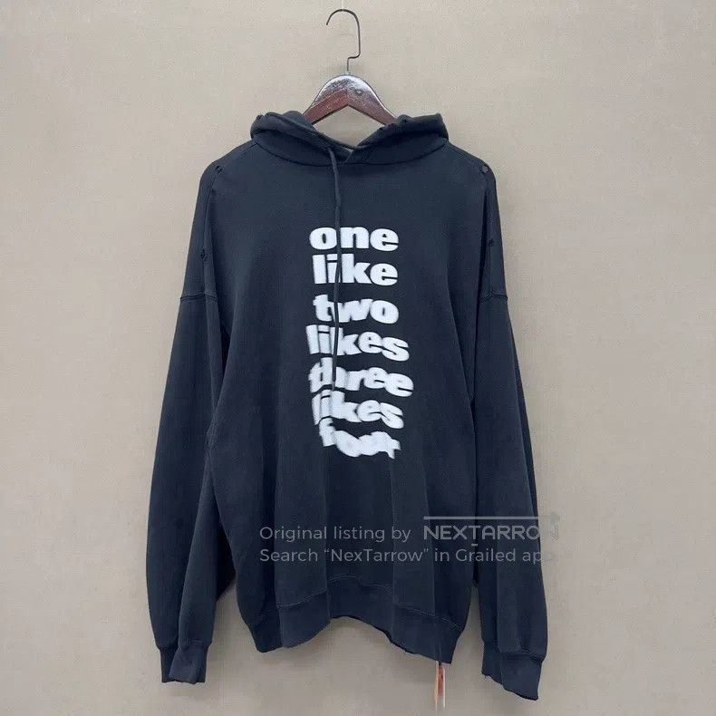 Balenciaga Balenciaga Phantom Faded Letter Hoodie Sweater Size US S / EU 44-46 / 1 - 1 Thumbnail