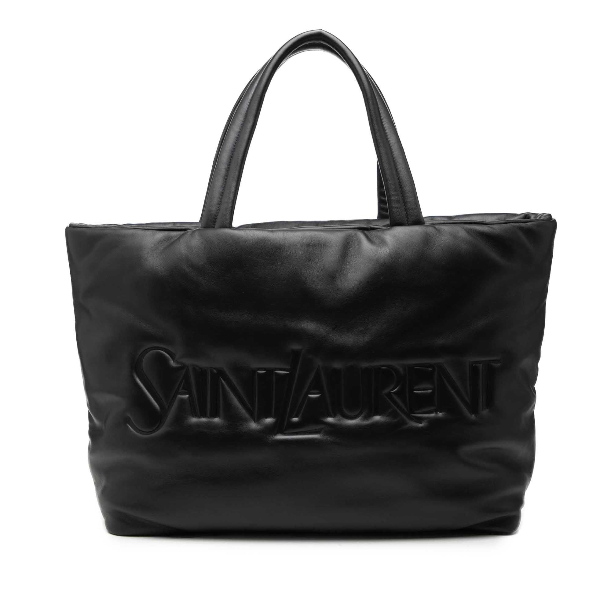 Saint Laurent Paris Lambskin Wide Puffer Tote Size ONE SIZE - 1 Thumbnail