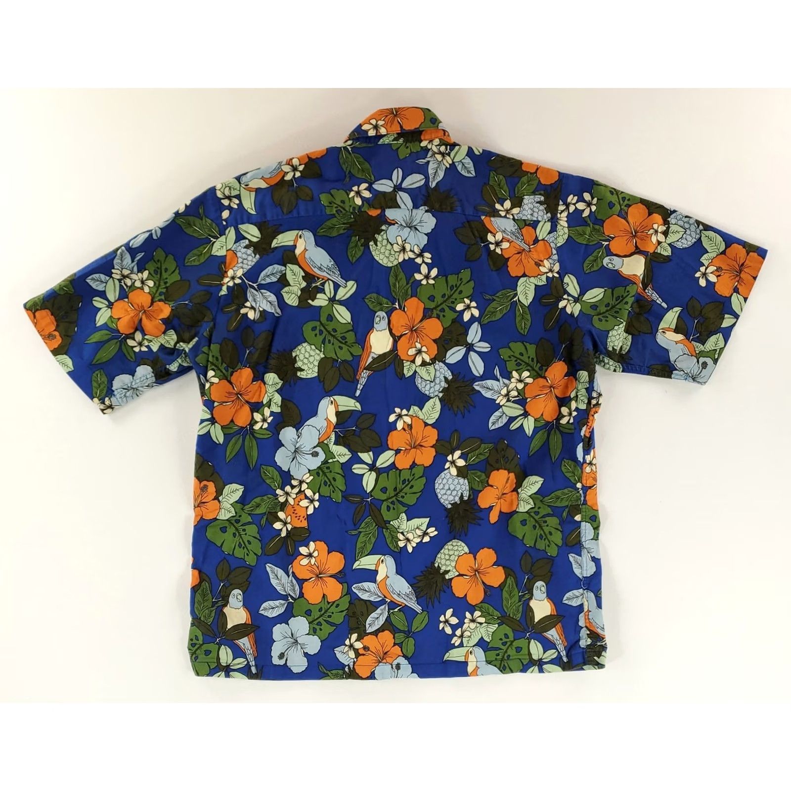 Reyn Spooner REYN SPOONER Joe Kealoha's Shirt Button Up Short Sleeve Parrot Pineapple Mens S Shirt Blue Size US S / EU 44-46 / 1 - 3 Thumbnail