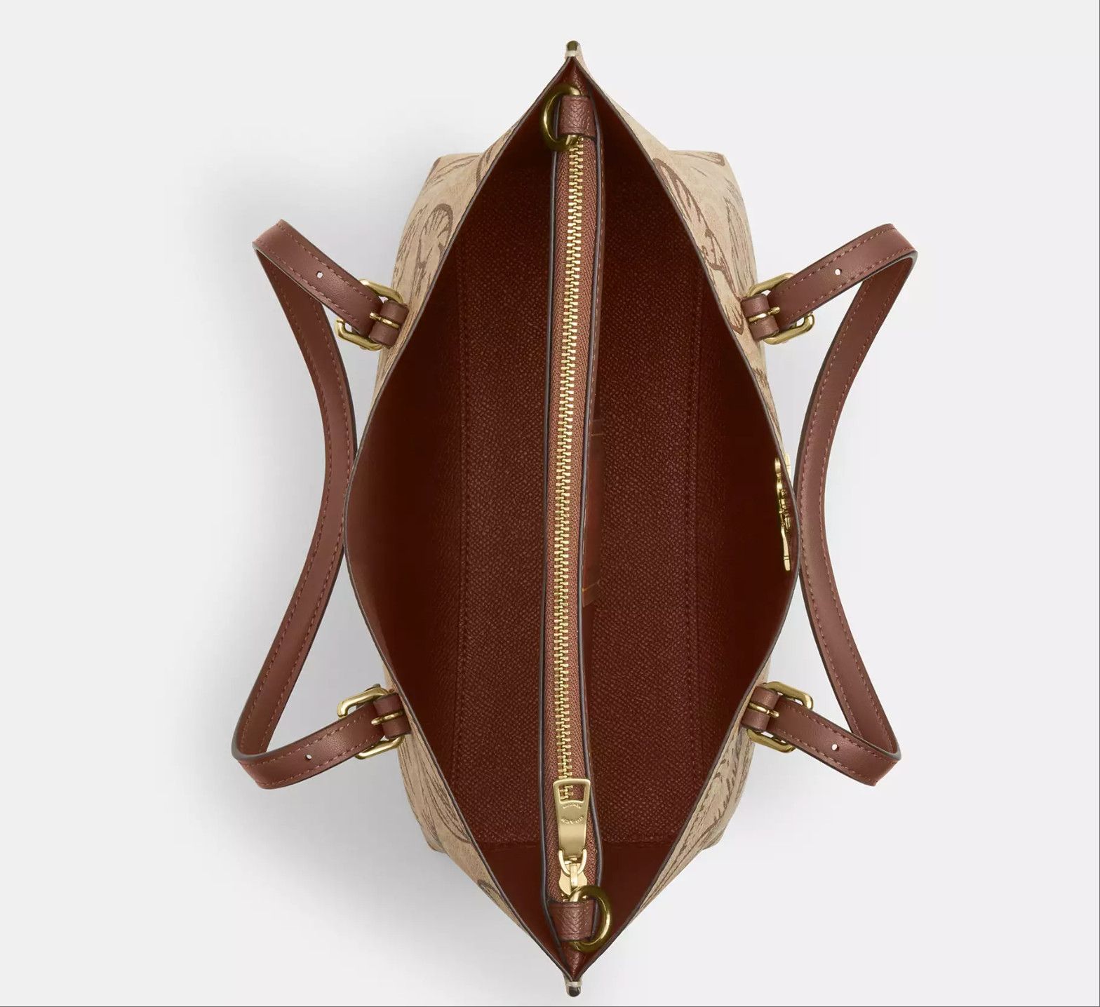Coach Mollie Tote Bag 25 In Signature Canvas With Shell CBH63 Size ONE SIZE - 10 Thumbnail