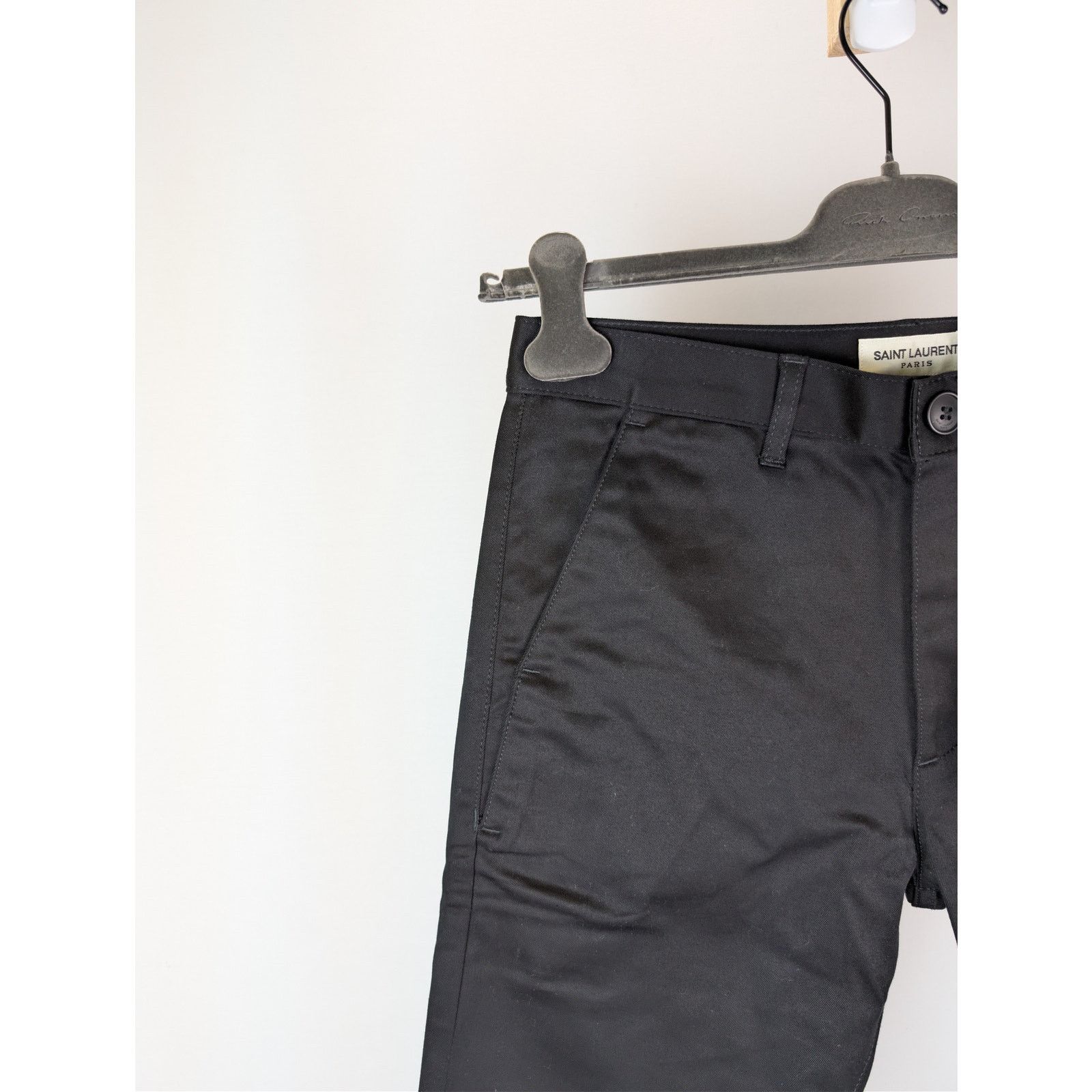 Saint Laurent Paris o1rshd1 Chinos Jeans in Black Raw Size US 29 - 6 Thumbnail