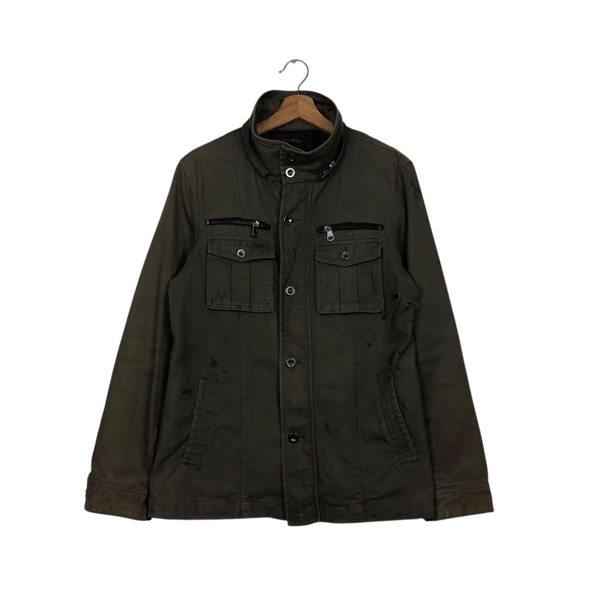 Hysteric Glamour 📌Vintage Biker Jacket In The Attic Military Multi Pocket Size US L / EU 52-54 / 3 - 2 Thumbnail