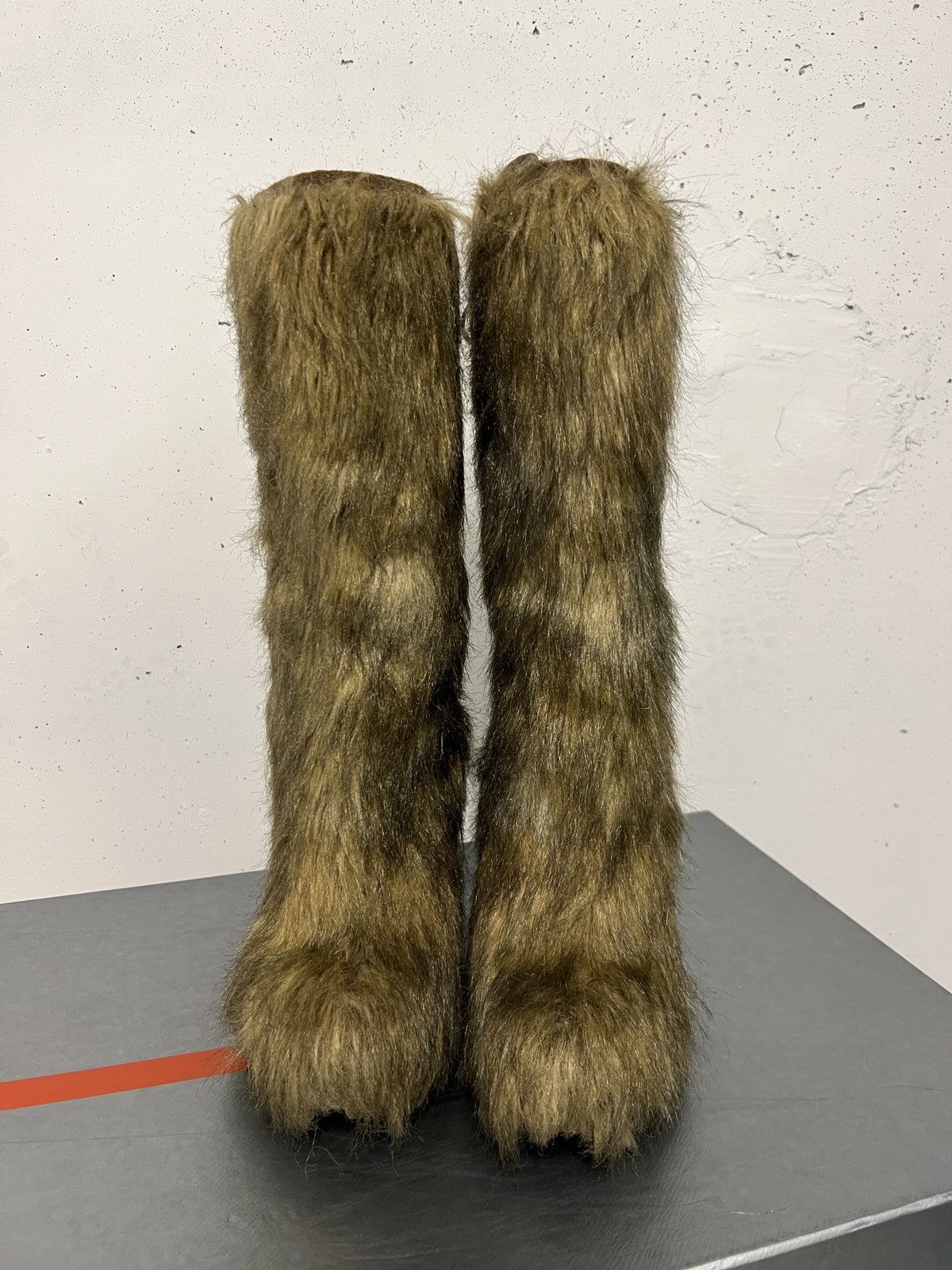 Prada Archive Prada Eco Fur Boots Shoes Size US 7 / IT 37 - 4 Thumbnail