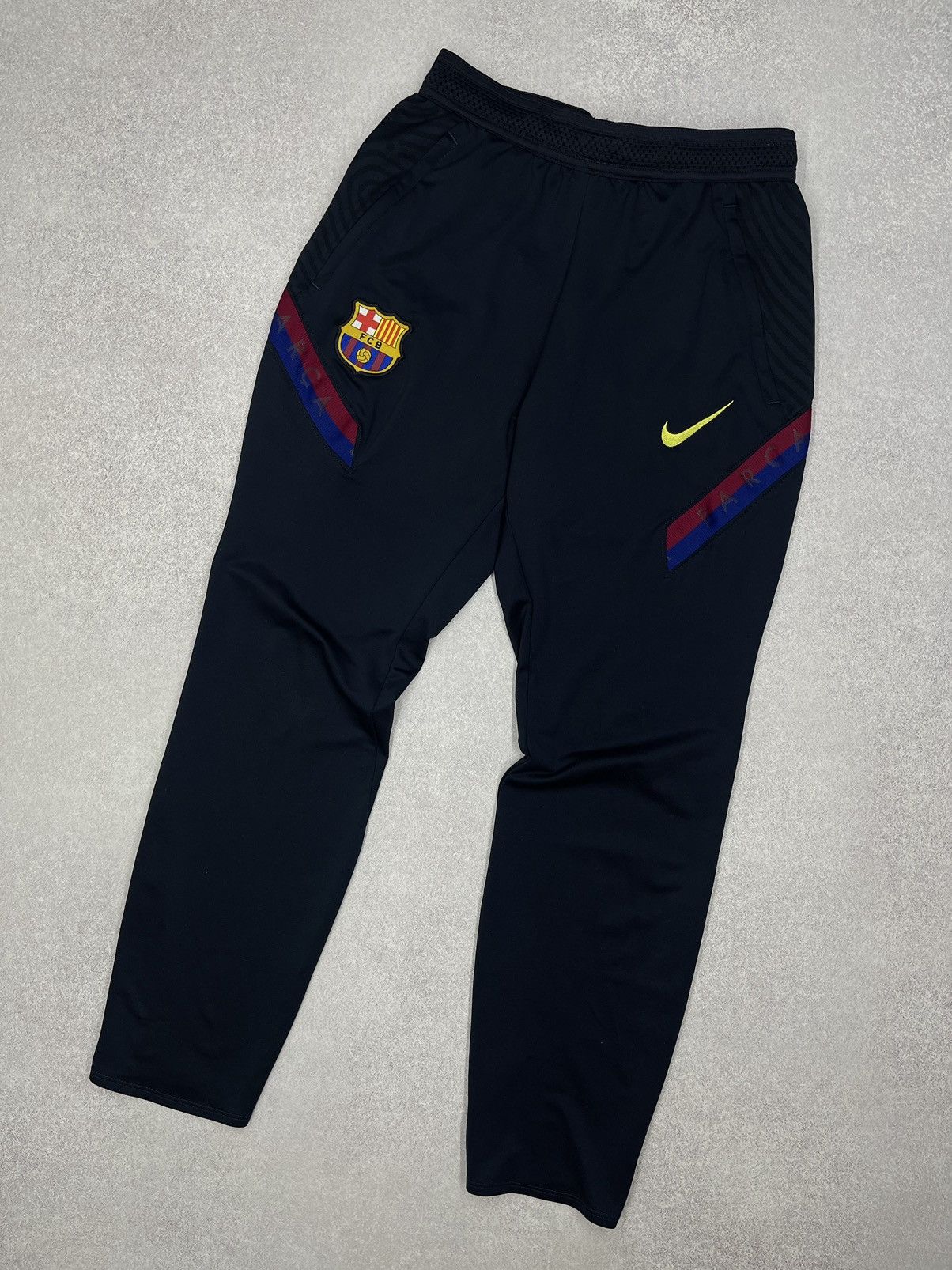Mens Nike FC Barcelona Soccer Sweatpants Jersey Barca