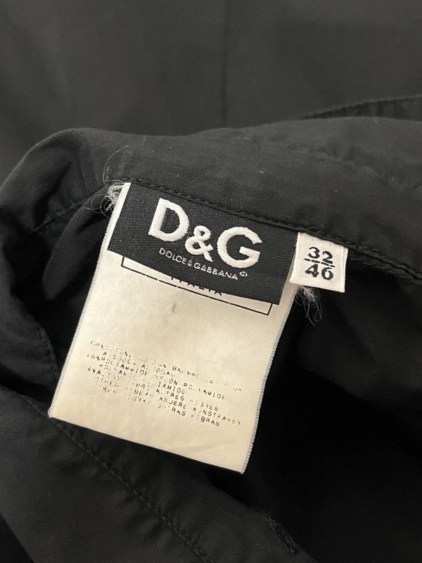 Dolce & Gabbana D&G Black Lace Trim Shirt SS 2006 Size L / US 10 / IT 46 - 16 Thumbnail