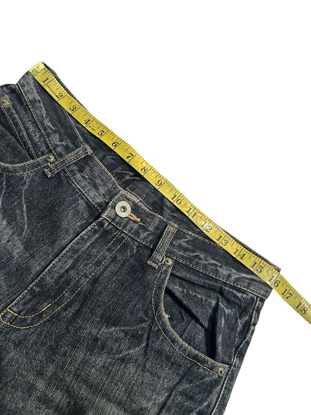 If Six Was Nine ☠️🎌 Japanese Punk Bondage Style Denim Jeans ☠️🎌 Size US 32 / EU 48 - 9 Thumbnail