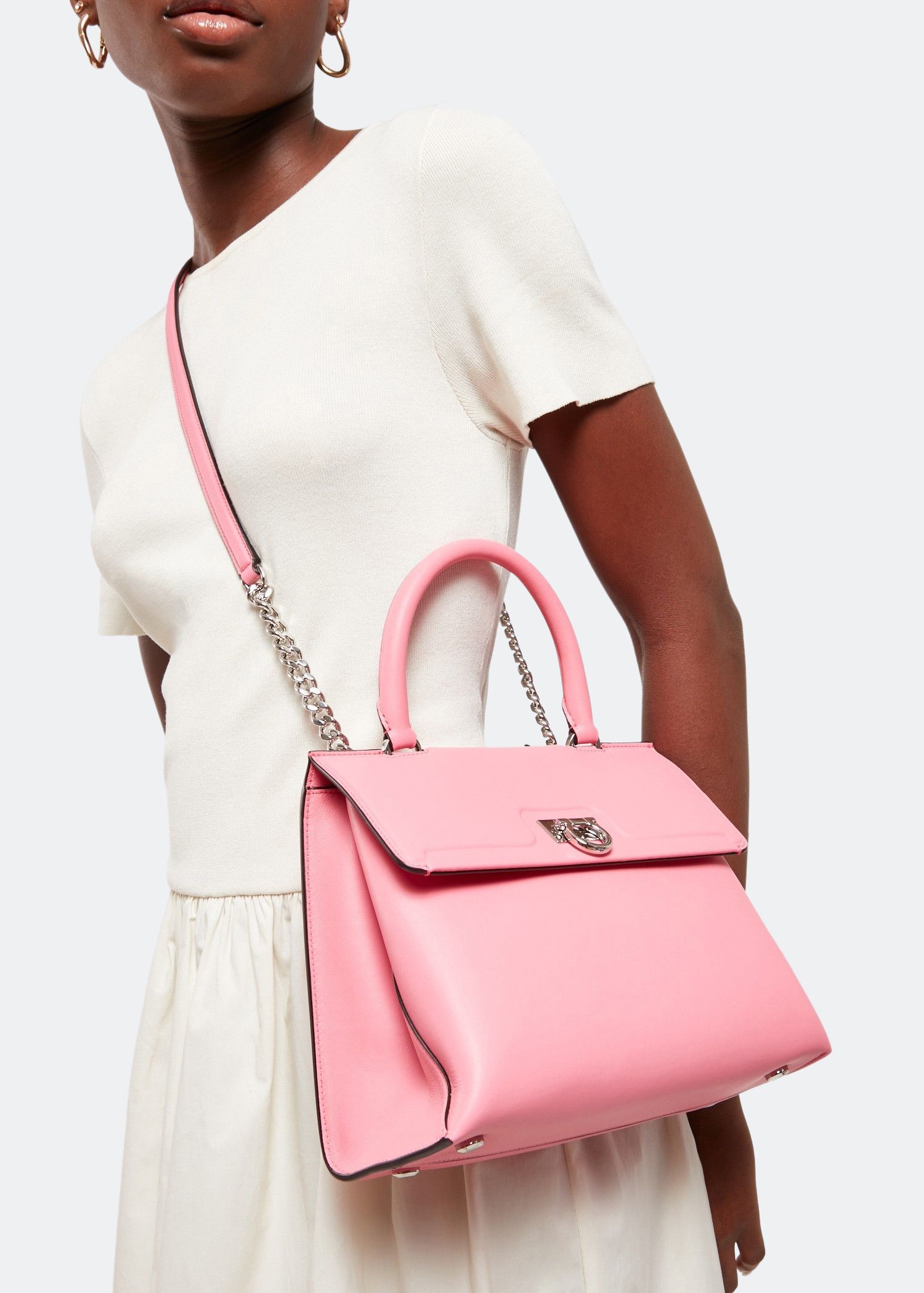 Salvatore Ferragamo o1s1rm0924 Size: OS / Top Handle Bag in Pink Size ONE SIZE - 3 Thumbnail