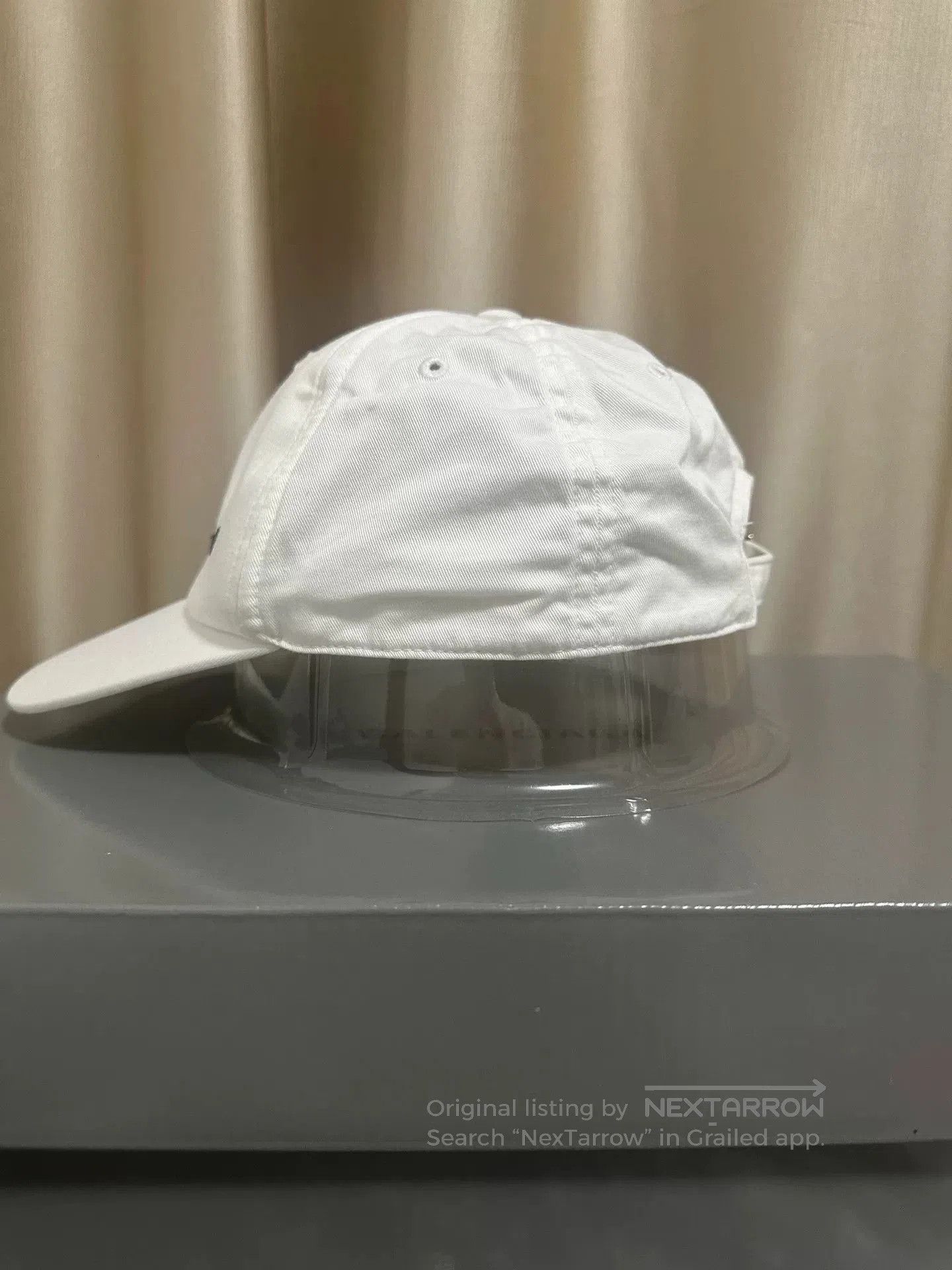 Balenciaga balenciaga embroidered logo baseball cap white. Size ONE SIZE - 4 Thumbnail