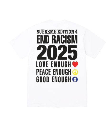 Supreme Supreme GOODENOUGH End Racism Tee White 2XL Size US XXL / EU 58 / 5 - 1 Thumbnail