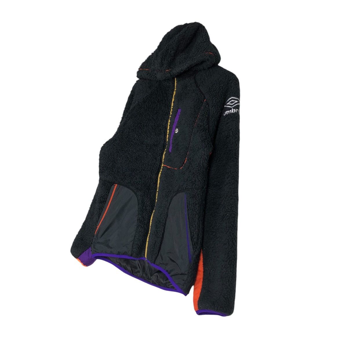 Japanese Brand 📌Bomber Jacket Fleece Sherpa Umbro Multi Colour Design Size US L / EU 52-54 / 3 - 3 Thumbnail