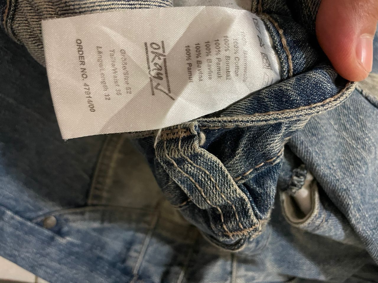 Japanese Brand Okay jeans Wear flared double waist denim Size US 38 / EU 54 - 7 Thumbnail