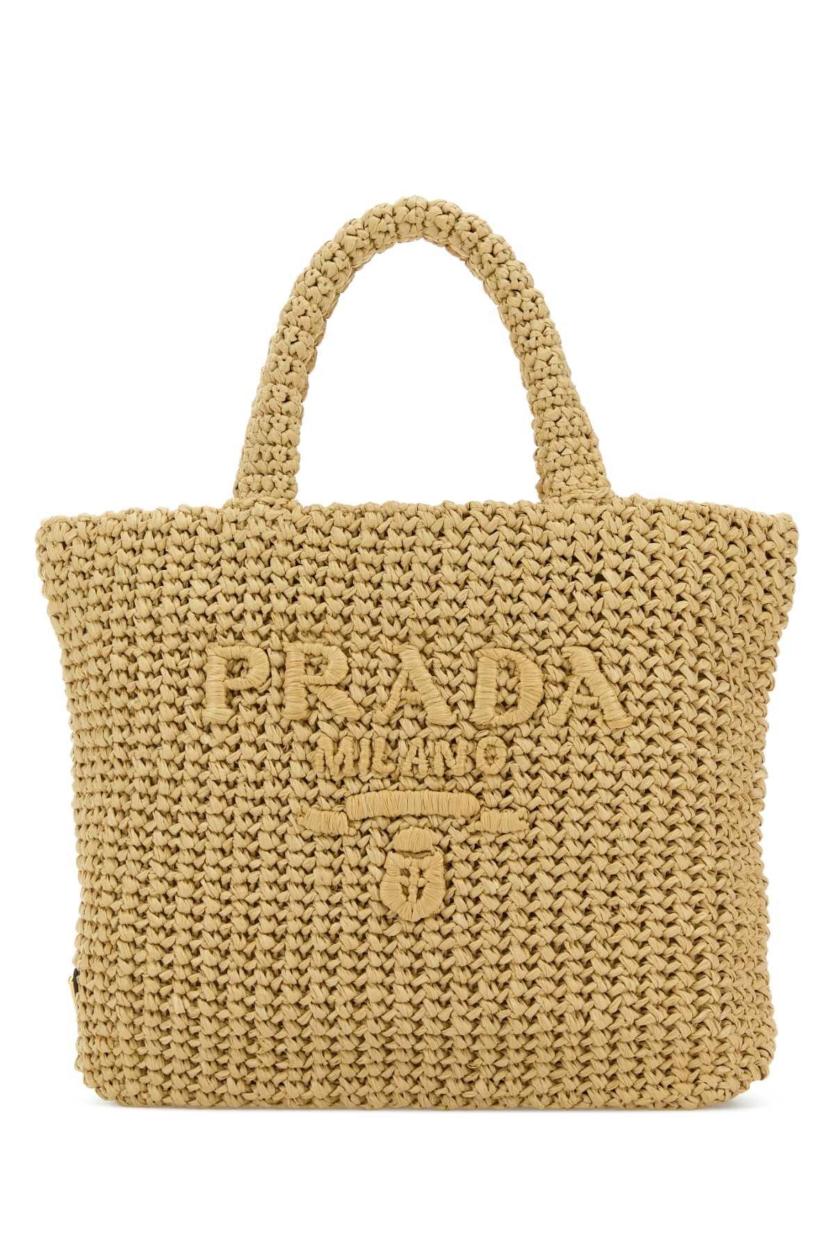 Prada Raffia Shopping Bag Size ONE SIZE - 1 Thumbnail