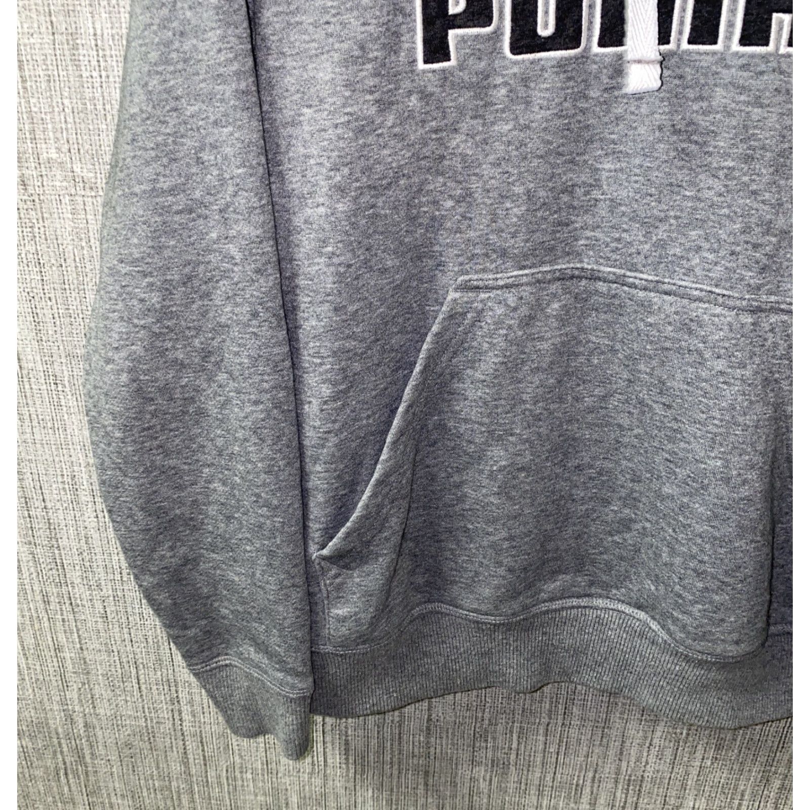 Puma PUMA Womens Hoodie Pullover Drawstring Hooded Gray S Regular Activewear Women Size S Size S / US 4 / IT 40 - 4 Thumbnail