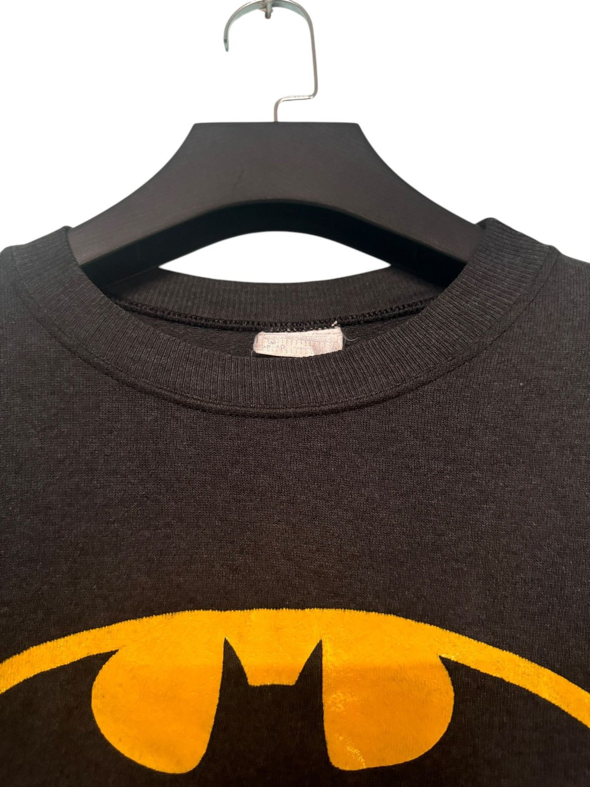 DC Comics 💥VINTAGE 80s BATMAN BIG LOGO HANES TAG Size US M / EU 48-50 / 2 - 5 Thumbnail