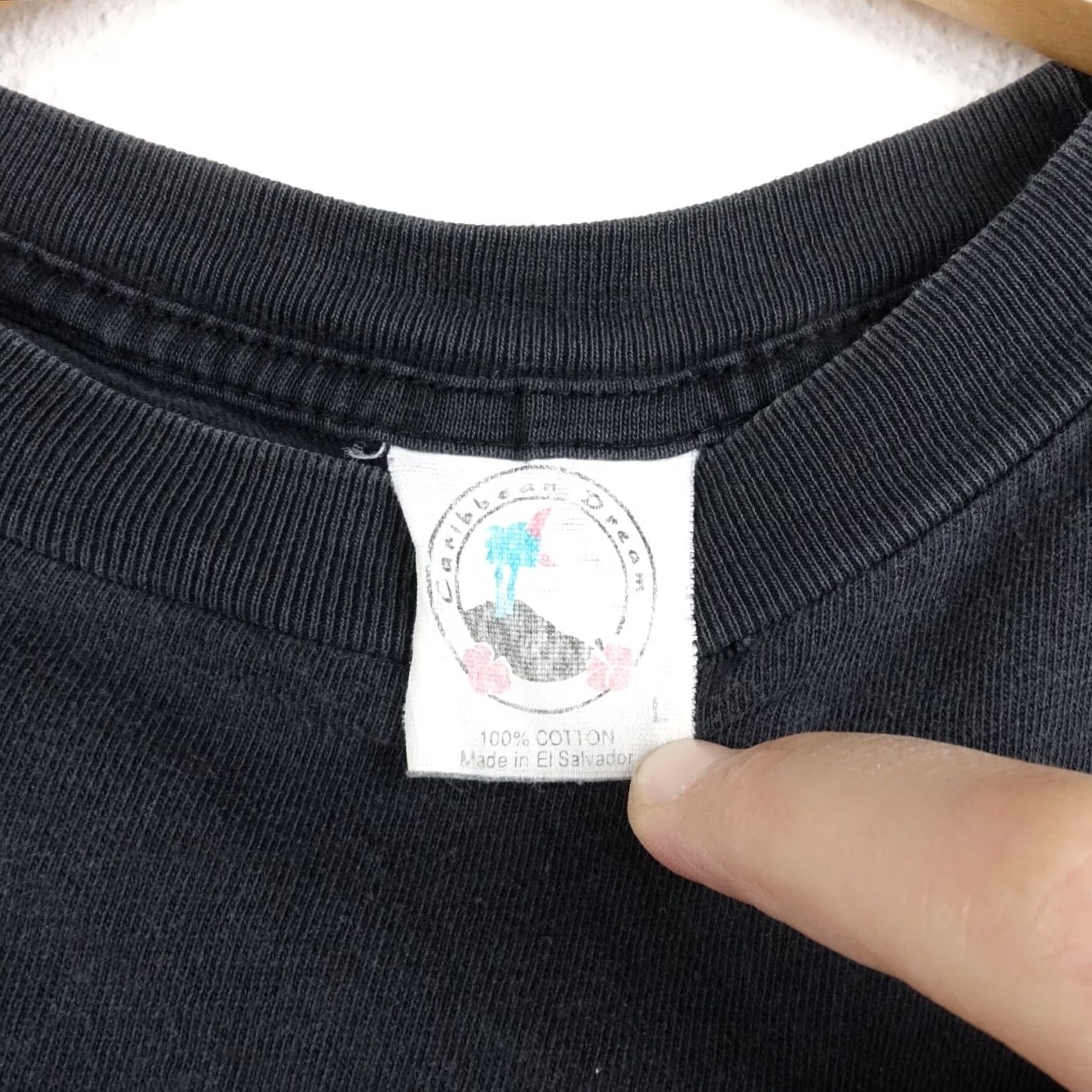 Vintage VINTAGE Thunder Sportswear T Shirt Black Wanted Skeleton Cowboy 3D Size L Mens Regular Cotton Graphic Tee 1990s Grunge Size US L / EU 52-54 / 3 - 2 Thumbnail