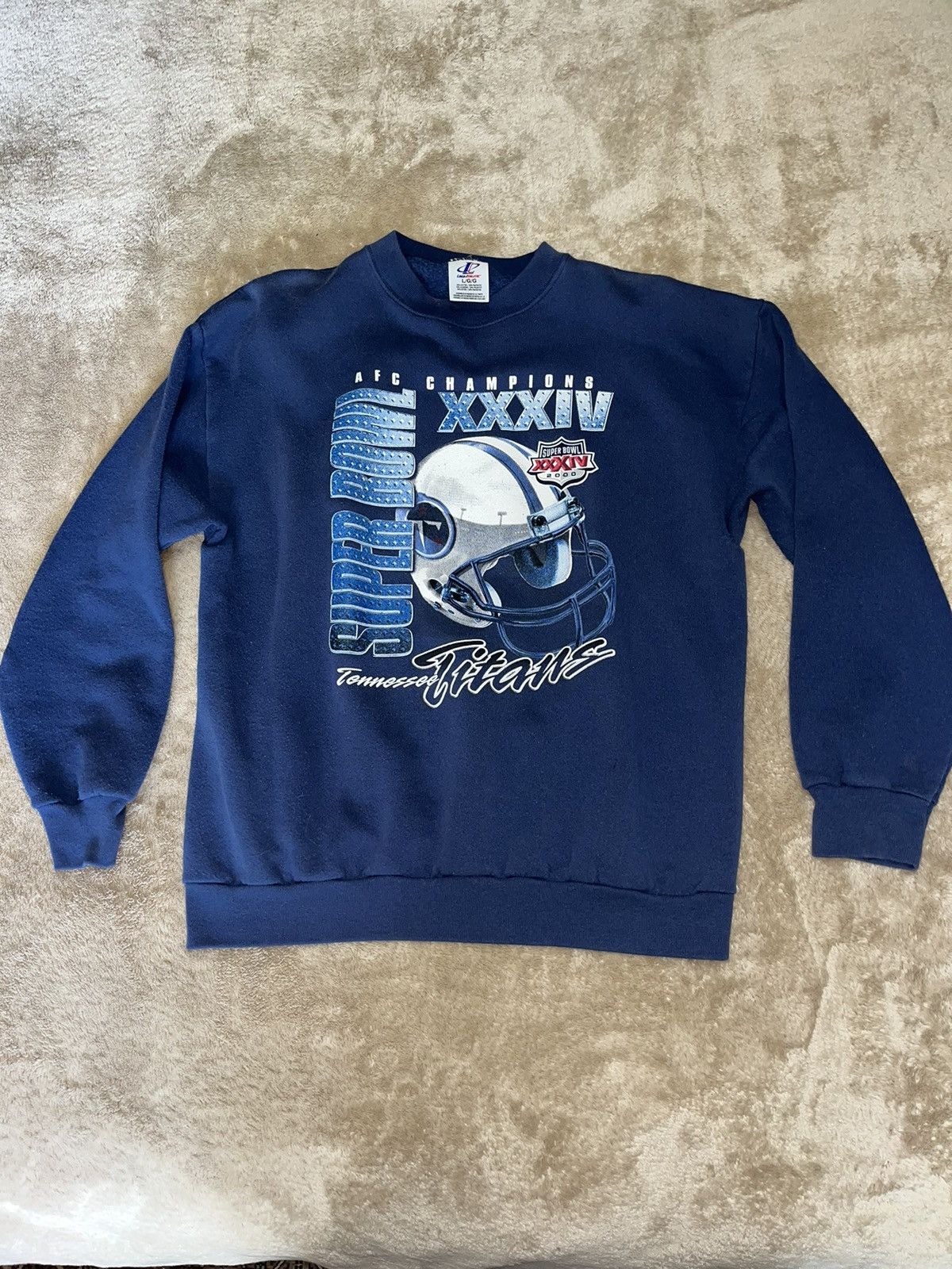 NFL × Vintage Vintage 2000s Tennessee Titans SweatshirT Size US L / EU 52-54 / 3 - 1 Thumbnail