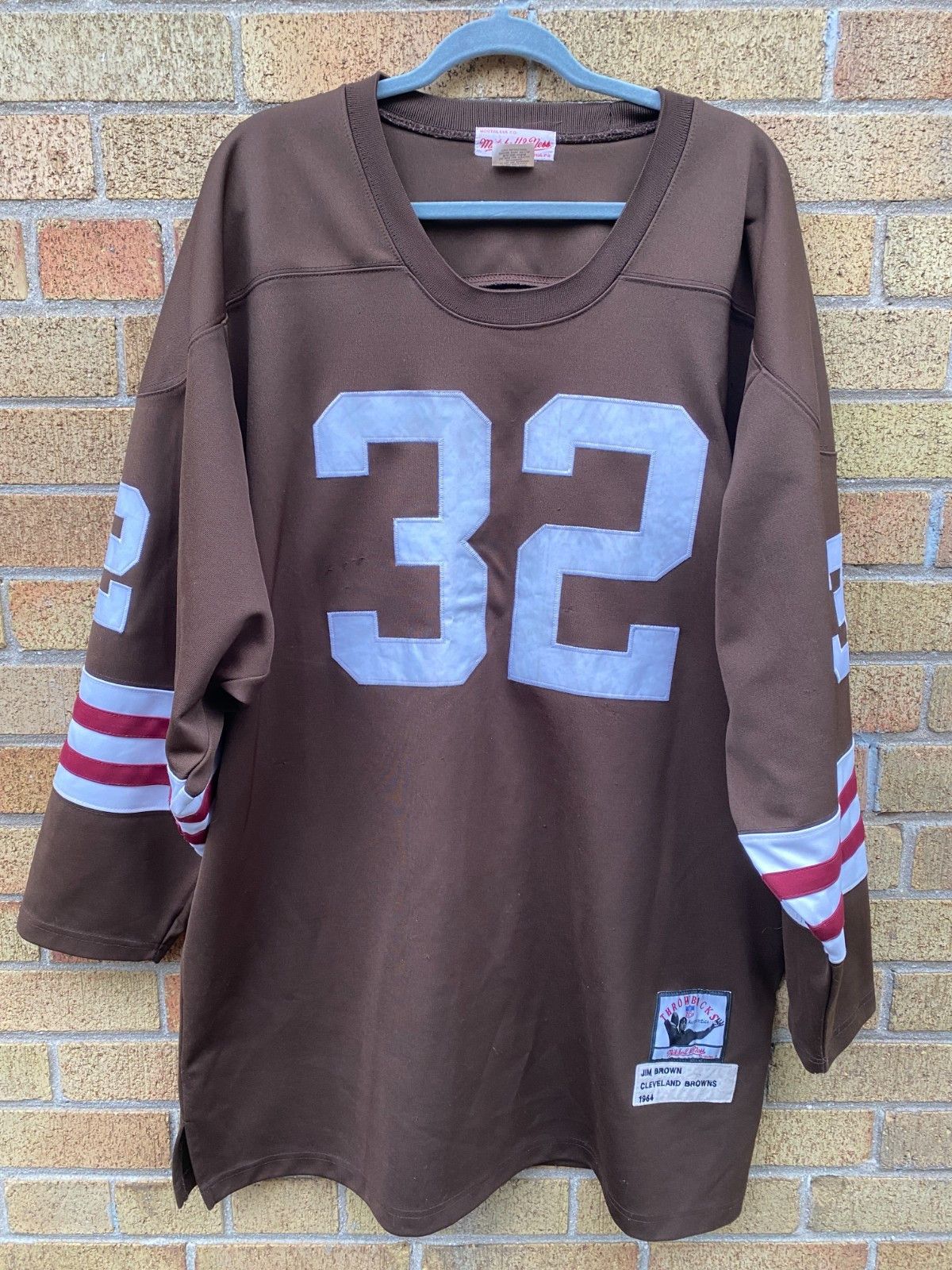 Mitchell & Ness Cleveland Browns Jim Brown Throwback Jersey 1964 Mitchell & Size US XL / EU 56 / 4 - 4 Thumbnail
