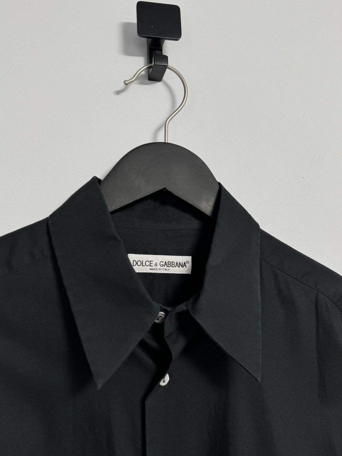 Dolce & Gabbana Dolce&Gabbana Button Up Shirt Luxury Black Cotton Size 50 Size US XL / EU 56 / 4 - 6 Thumbnail