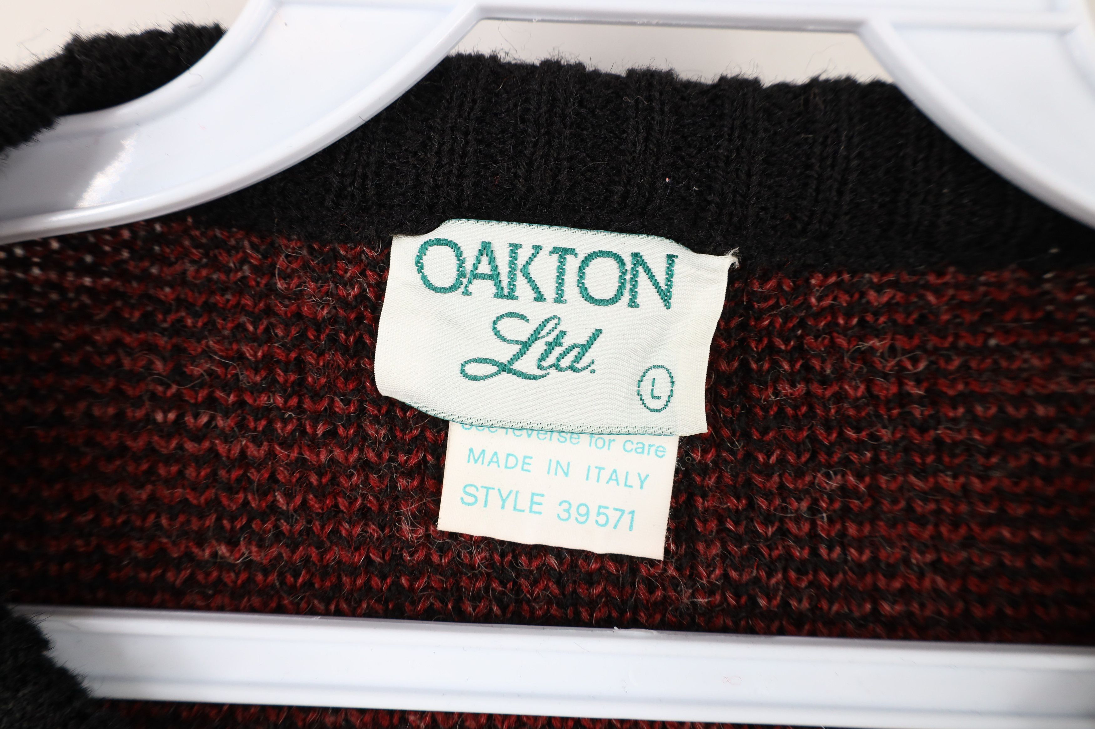 Vintage Vintage 90s Coogi Style Wool Blend Checkered Knit Sweater Size US L / EU 52-54 / 3 - 6 Thumbnail