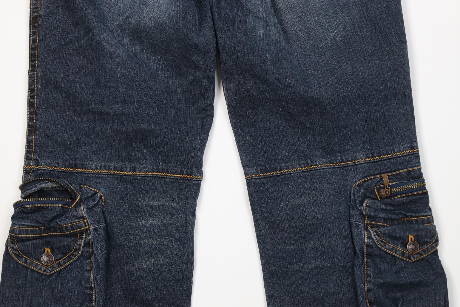 Hugo Boss Vintage Y2K Hugo Boss Baggy Wide Leg Cargo Denim Jeans Size US 32 / EU 48 - 12 Thumbnail