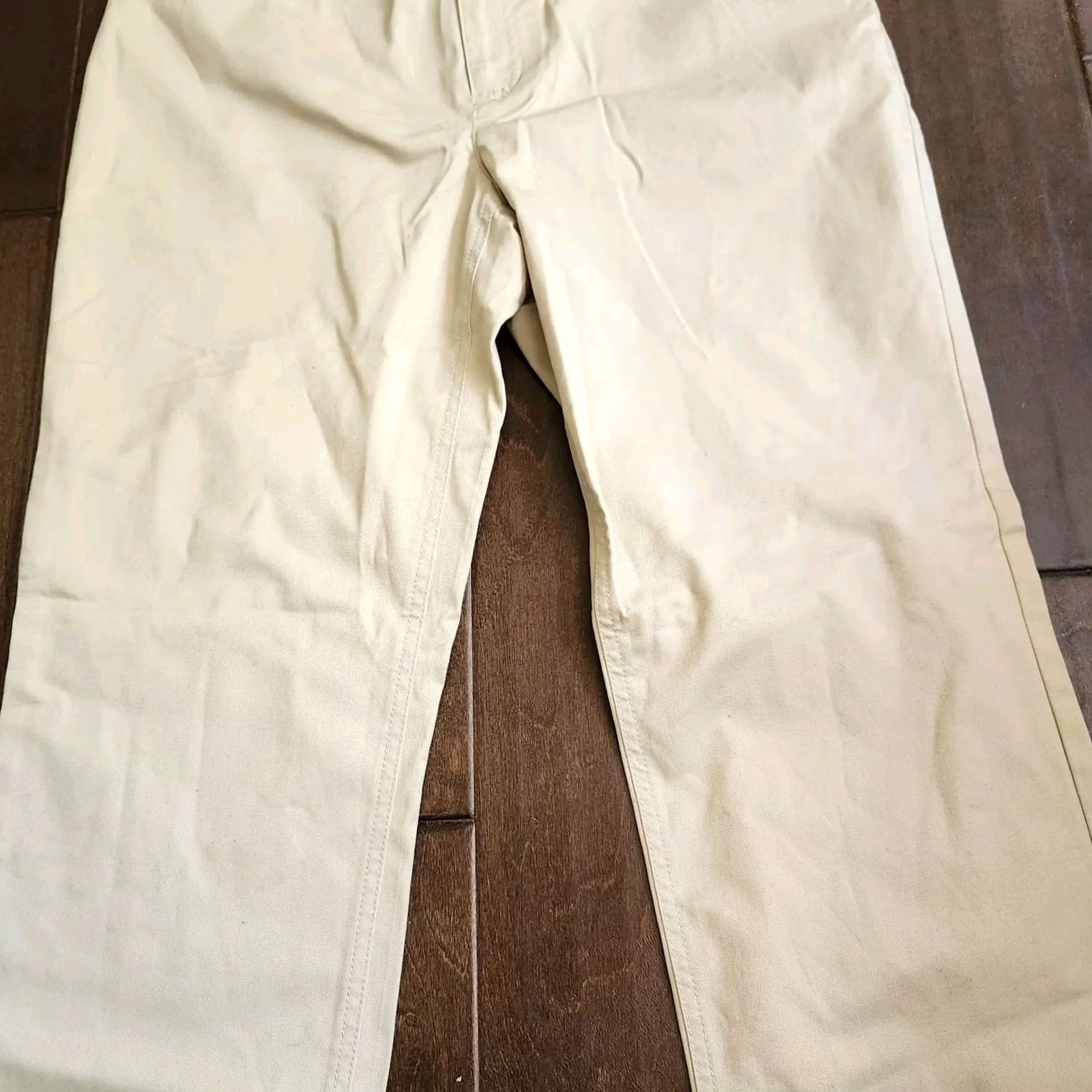 Kenneth Cole Kenneth Cole Reaction Women's Beige Pants - Regular, Size 8, Dress Pants, Cotton Spandex, Zip Button Closure, Machine Washable, Solid, VINTAGE? No Size 30" / US 8 / IT 44 - 6 Thumbnail