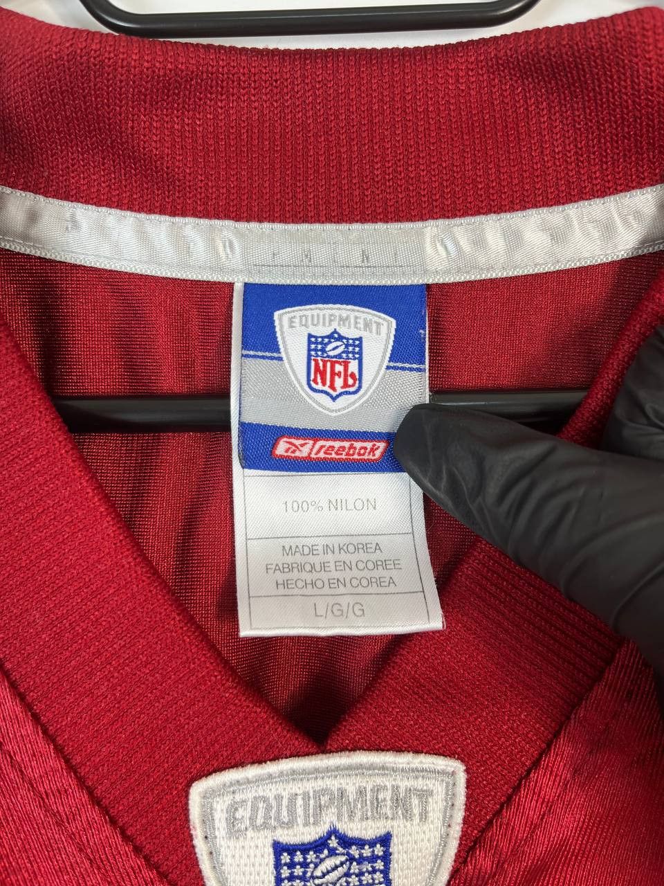 NFL SAN FRANCISCO NFL JERSEY REEBOK J. PETERSON #98 Size L Size US L / EU 52-54 / 3 - 2 Thumbnail