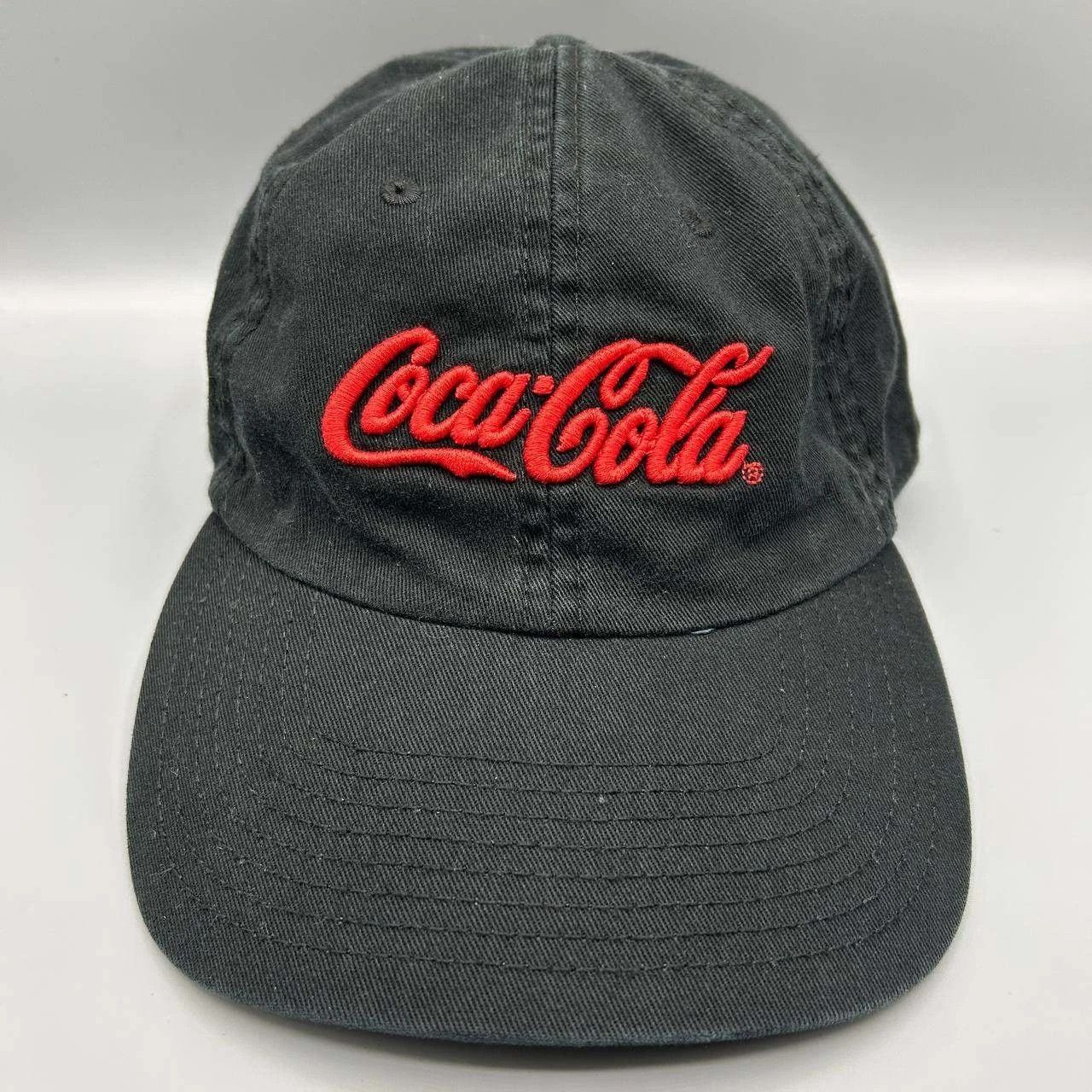 American Needle Coca Cola Hat Men Black Embroidered Strap Back Cap Cotton Size ONE SIZE - 1 Thumbnail