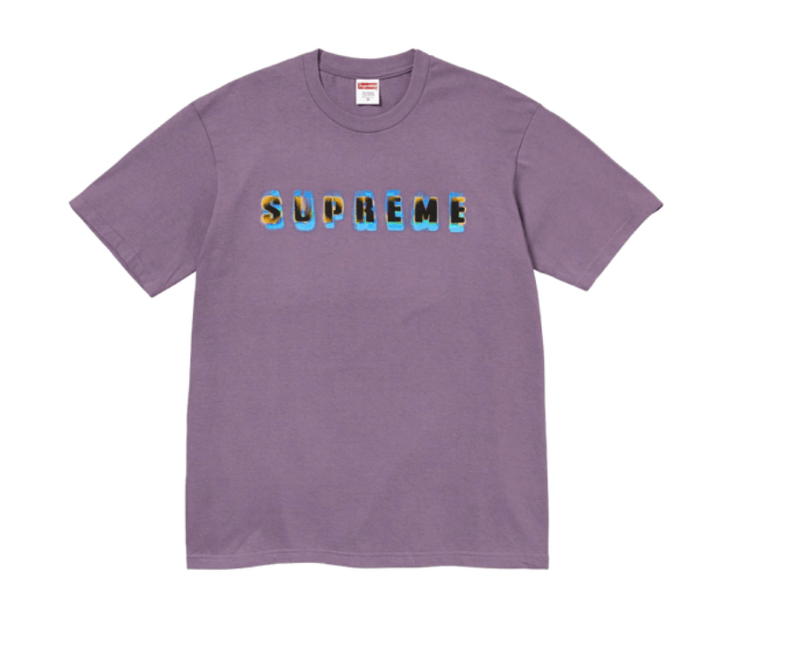 image of Hypebeast x Supreme Stencil Tee Dusty Purple • Xl, Men's