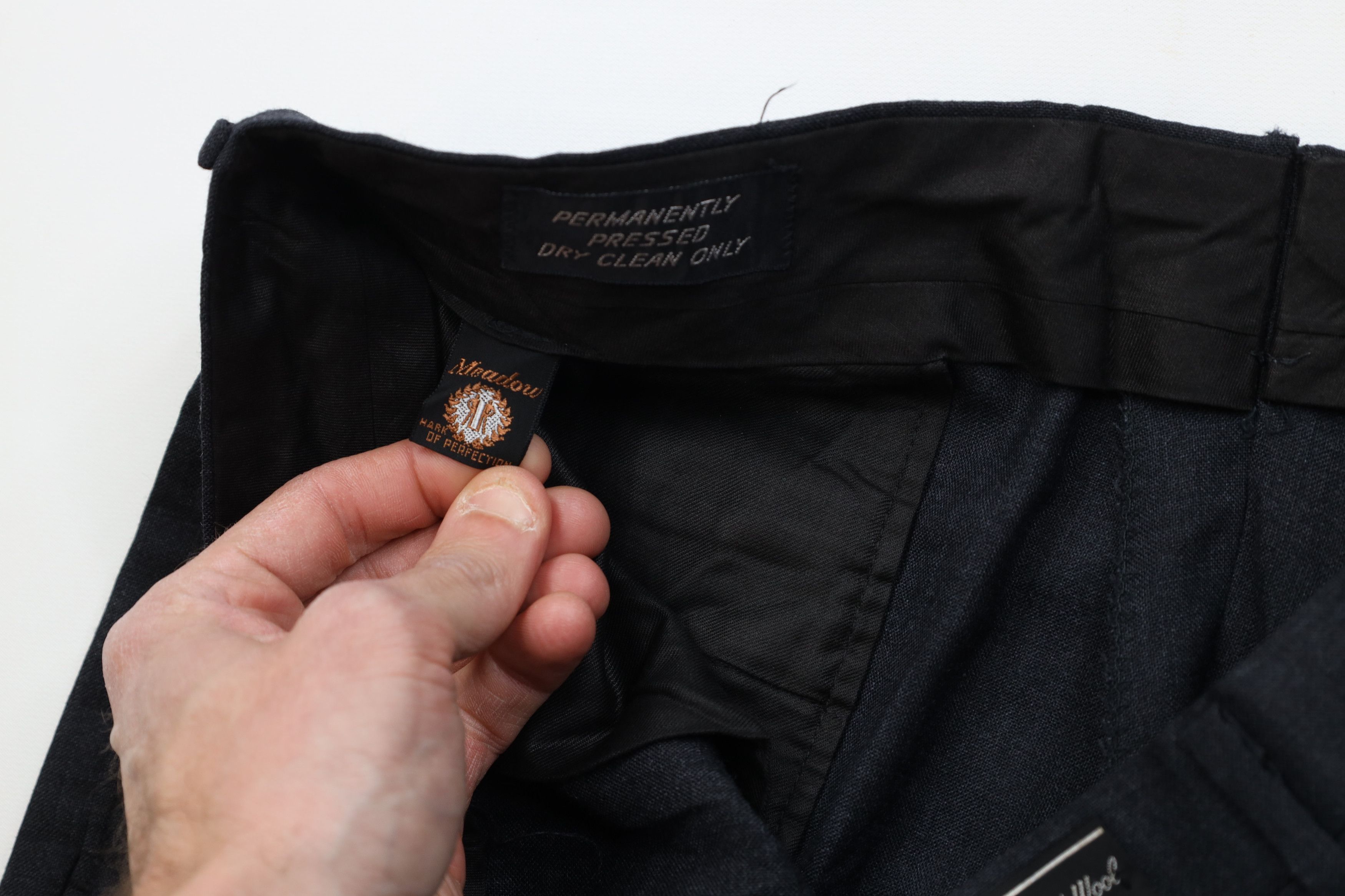 Vintage Vintage 60s Streetwear Knit Chino Pants Charcoal Gray USA Size US 36 / EU 52 - 10 Thumbnail