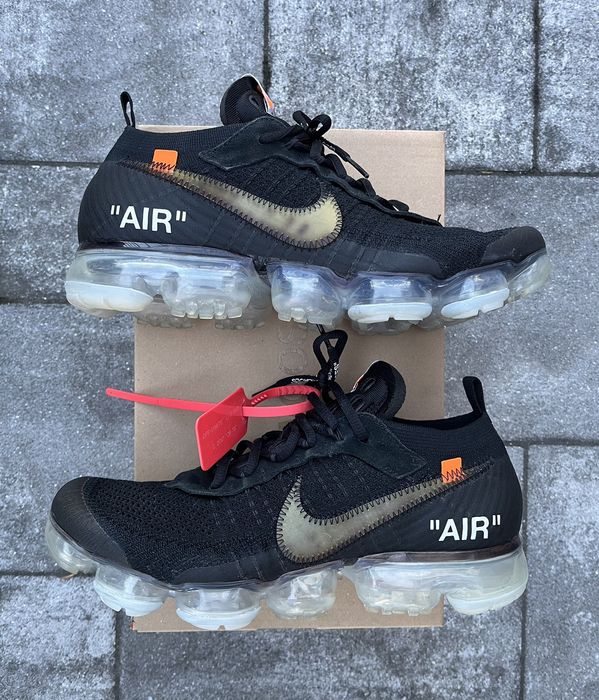 Vapormax off white on sale grailed