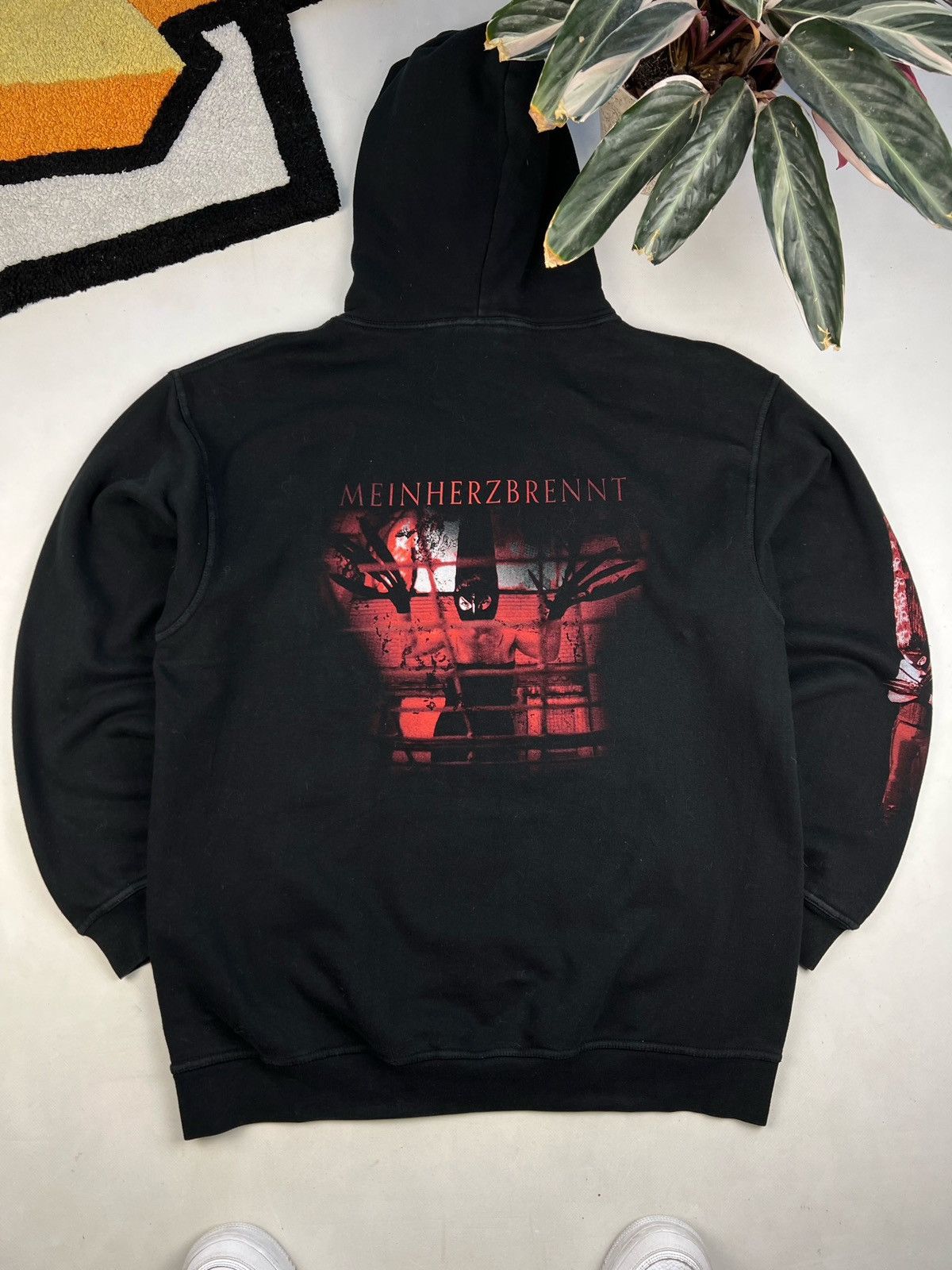 Band Tees × Vintage Very Rare Rammstein hoodie horror Size US XXL / EU 58 / 5 - 1 Thumbnail