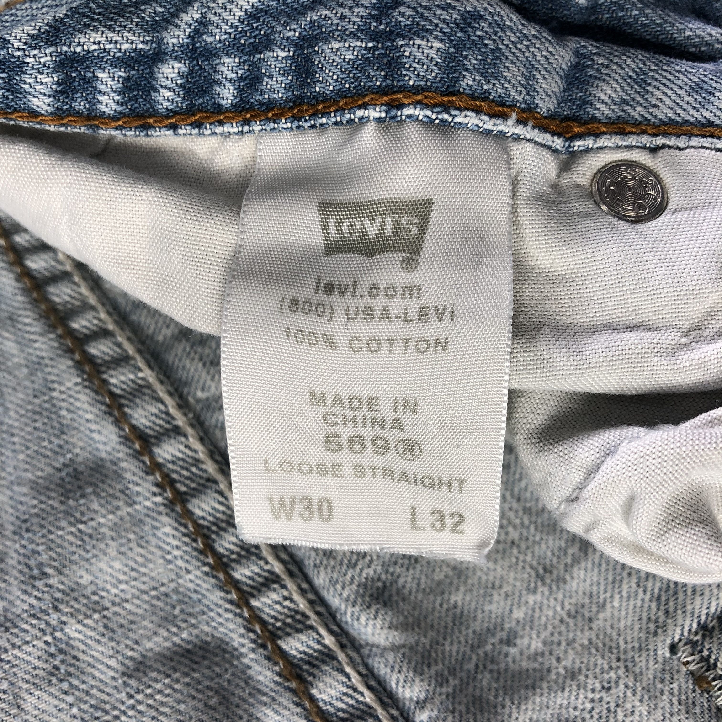 Levi's Vintage Light Wash Levis 569 Jeans-J3276 Size US 31 - 15 Thumbnail