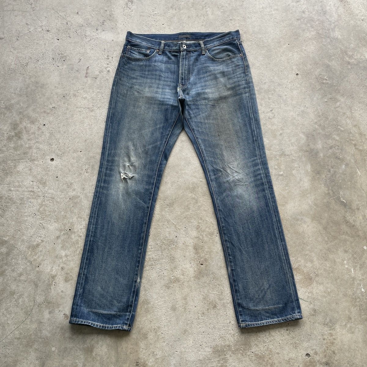 Japanese Brand W37 Vintage Japanese Distressed Jeans Rusty Faded Pants Size US 37 - 1 Thumbnail