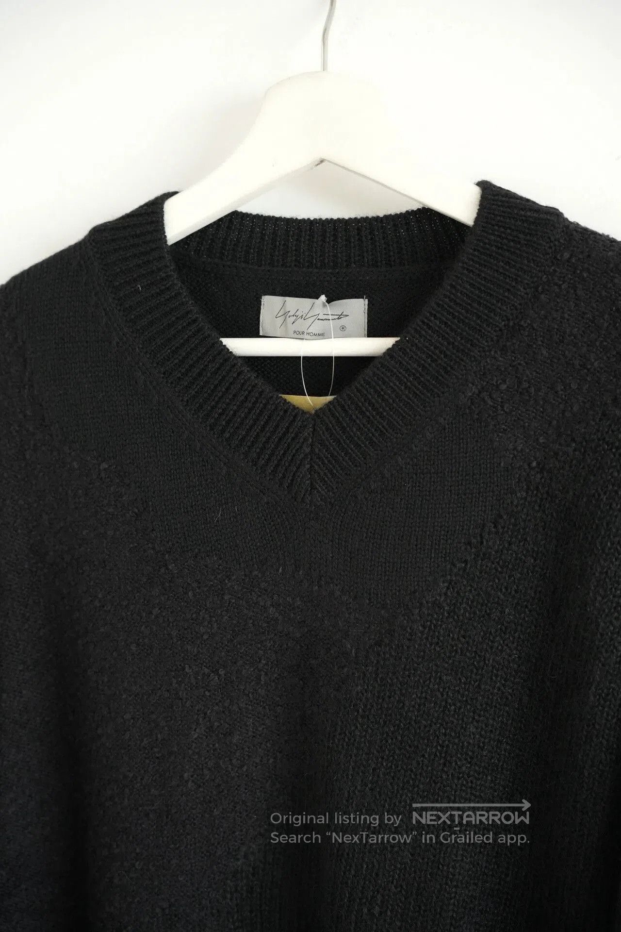 Yohji Yamamoto black oversized textured sweater. Size US L / EU 52-54 / 3 - 3 Thumbnail