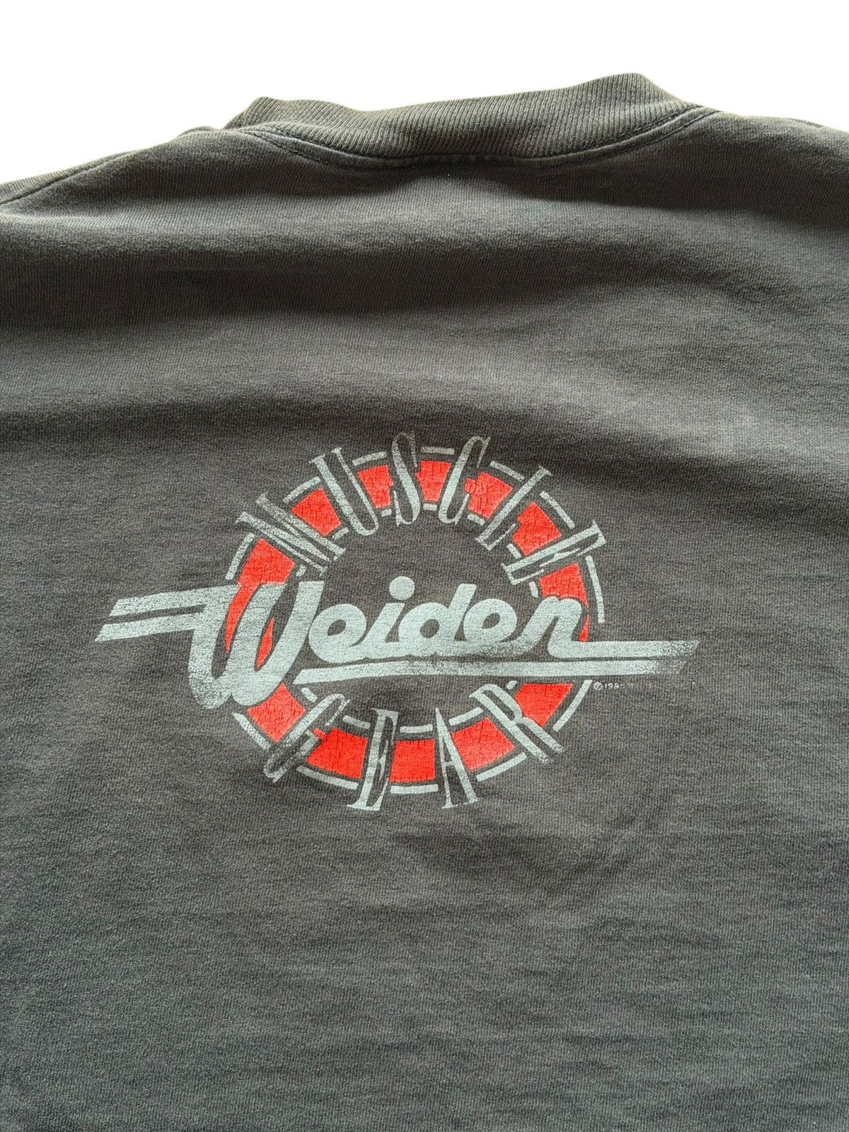 Vintage *RARE* VINTAGE 1990 WEIDER GEAR GYM FADED TEE BODYBUILDING Size US XL / EU 56 / 4 - 5 Thumbnail