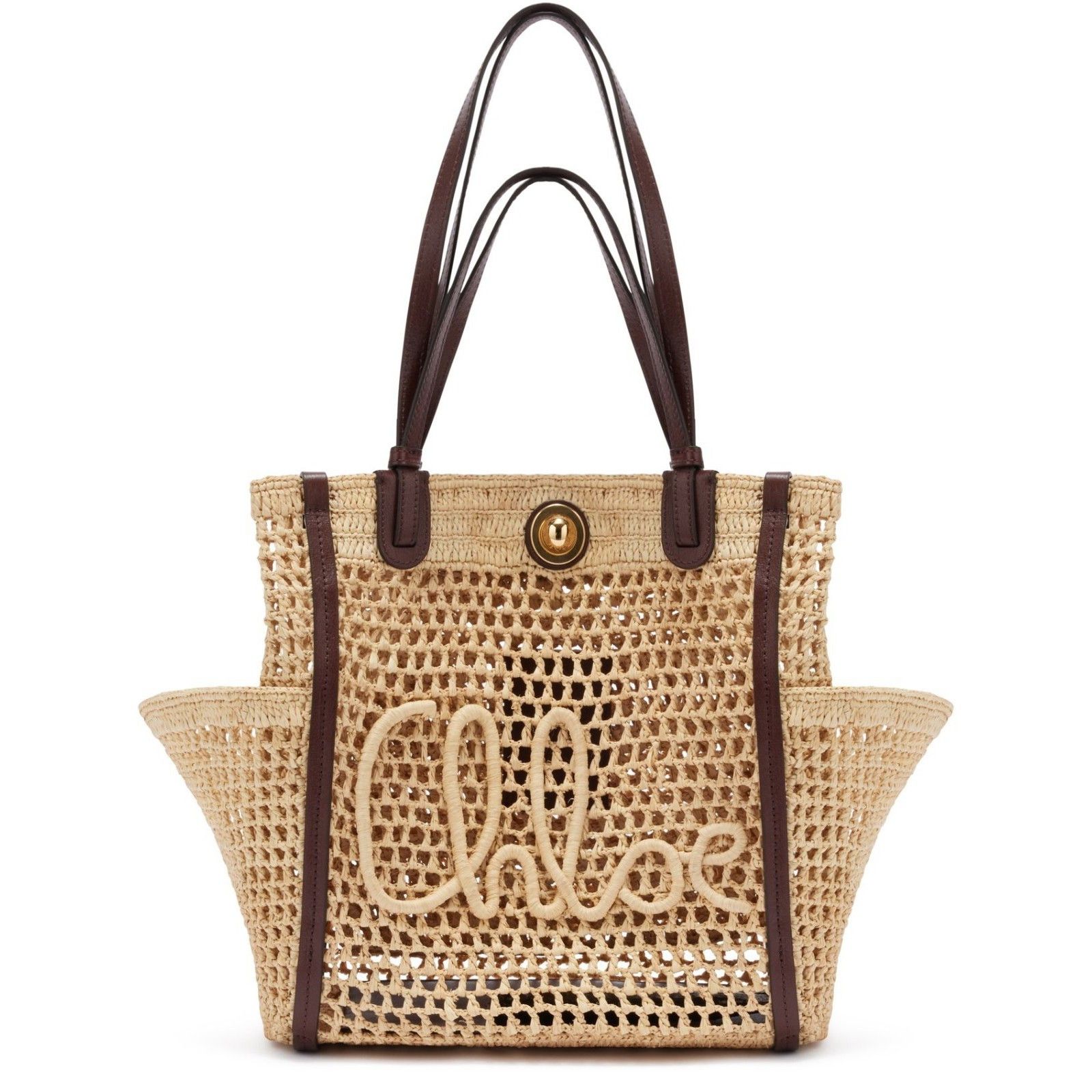 Chloe Chloe Hot Sand Raffia Tote Bag New & Authentic Size ONE SIZE - 1 Thumbnail