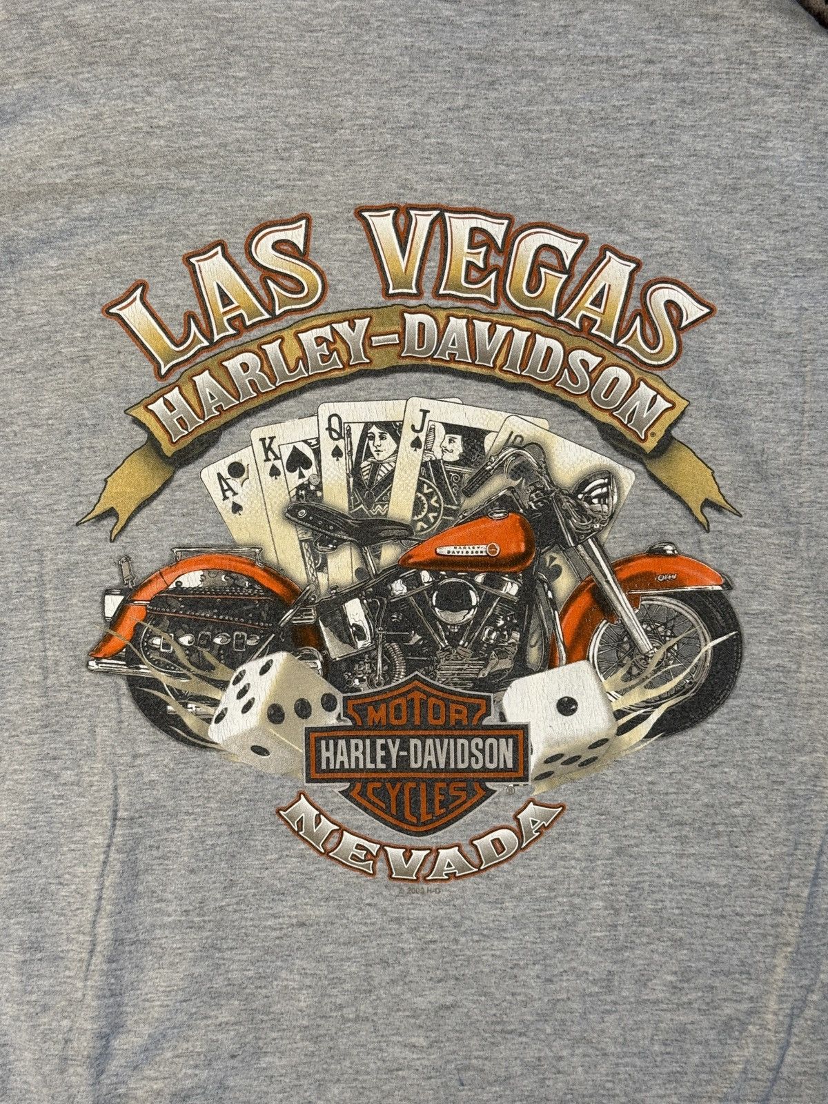 Harley Davidson × Vintage Y2K Harley-Davidson Mad Hatter Las Vegas Biker Shirt (SizeL) Size US L / EU 52-54 / 3 - 4 Thumbnail