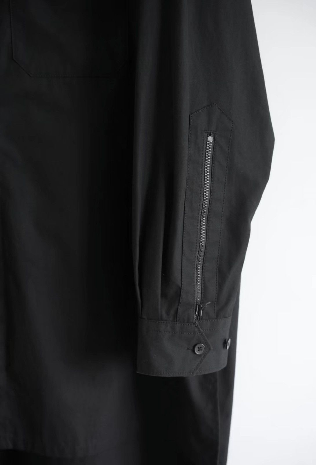 Yohji Yamamoto Yohji Yamamoto 23SS Mad Black Raven Zip-up Shirt Size US S / EU 44-46 / 1 - 5 Thumbnail