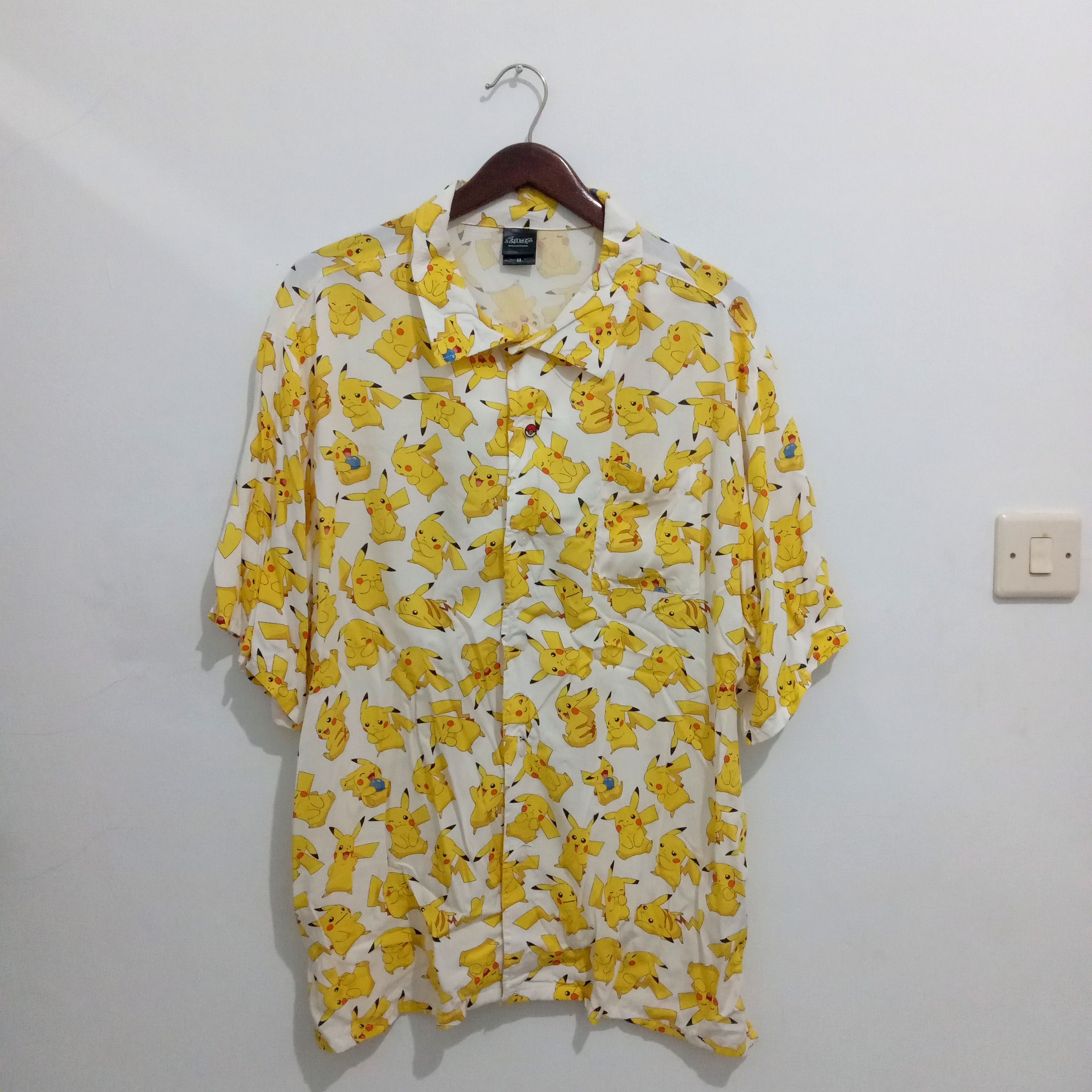 Pokemon x Nintendo pikachu allover shirt