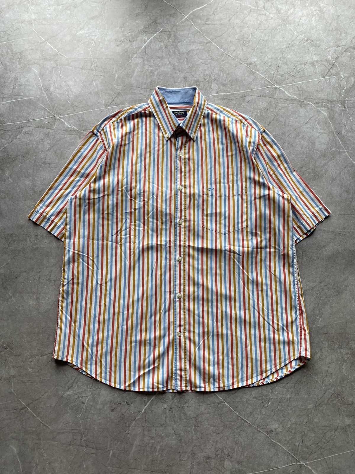 Paul & Shark Paul & Shark Vintage Yachting Royal Club Shirt Button Up Size US XL / EU 56 / 4 - 2 Thumbnail