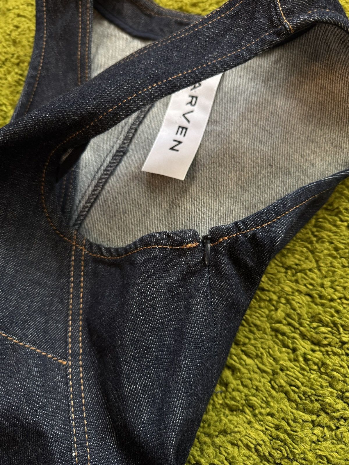 Carven × Designer Carven fit & flare babydoll denim mini dress Size S / US 4 / IT 40 - 7 Thumbnail