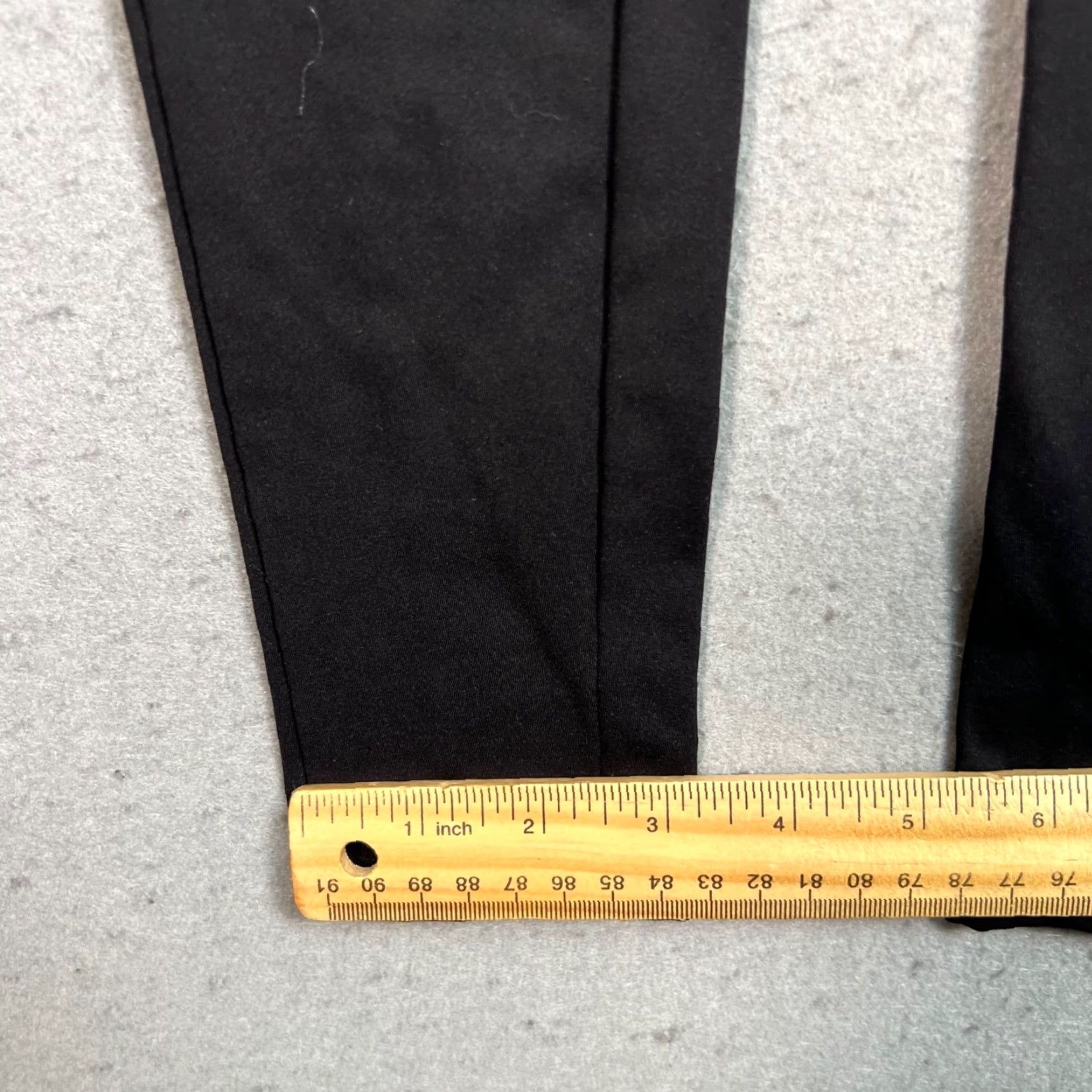 Vintage ADAY Womens XS Black Layered High-Waist Leggings Nylon Elastane Stretch Casual | Yoga | Leggings | Black | XS | Womens Size 26" / US 2 / IT 38 - 7 Thumbnail