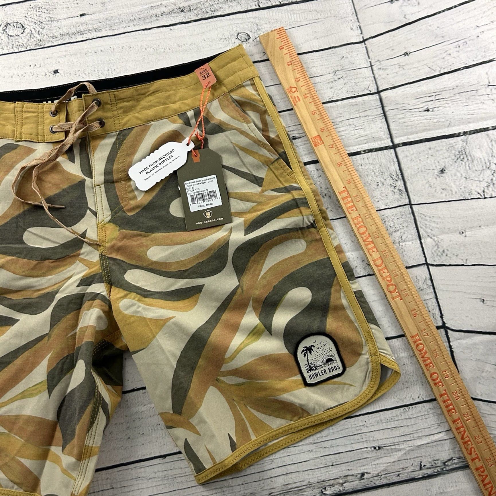 Vintage Howler Bros Stretch Bruja Boardshorts Men's 32 Citron Yellow Bottoms Potentially 32 Mens Yellow Bruja Stretch Boardshorts Howler Bros Size US 32 / EU 48 - 4 Thumbnail