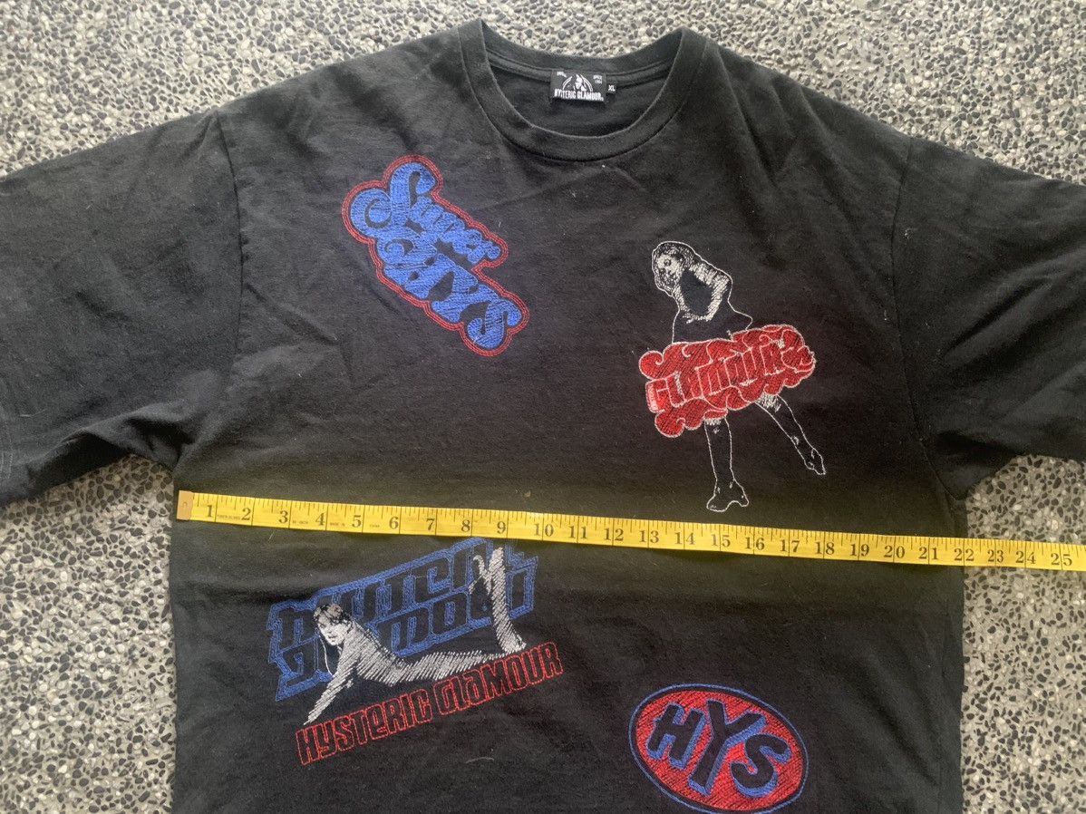 Hysteric Glamour × Japanese Brand Hysteric Glamour Japanese Brand Embroidery Logo T shirt Size US XL / EU 56 / 4 - 9 Thumbnail