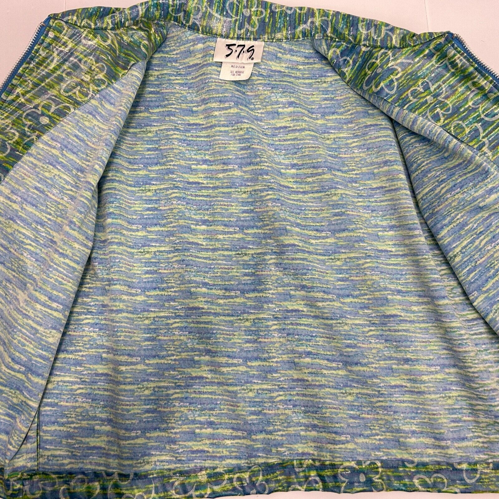 Vintage Vintage 90s 5-7-9 Cropped Rain Jacket Green 579 Juniors M Size M / US 6-8 / IT 42-44 - 5 Thumbnail