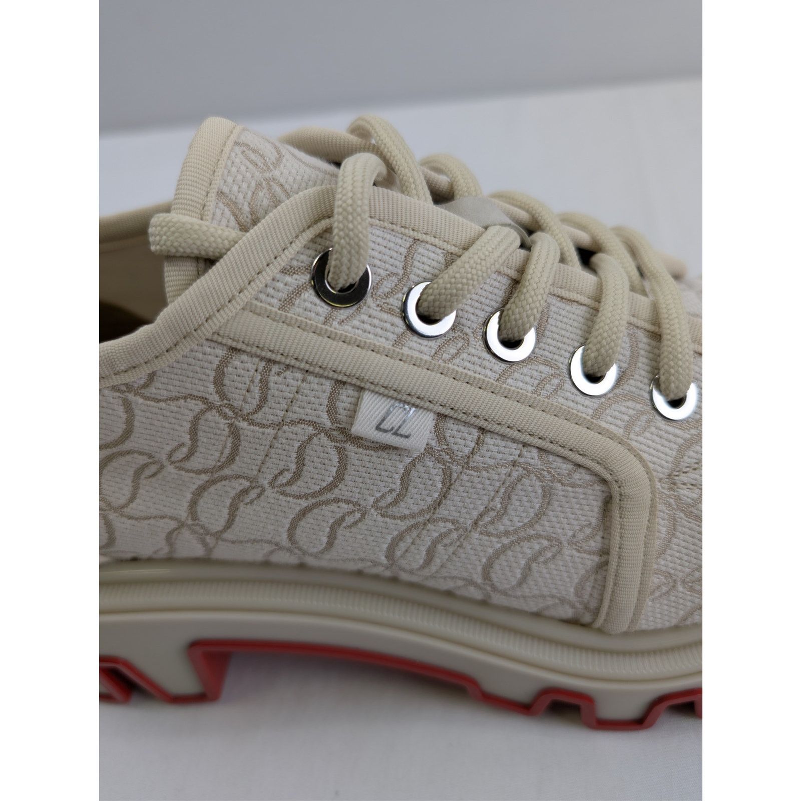 Christian Louboutin o1rshd1 Panamic Dune jacquard-logo Derby shoe Boots natural Size US 11 / EU 44 - 16 Thumbnail